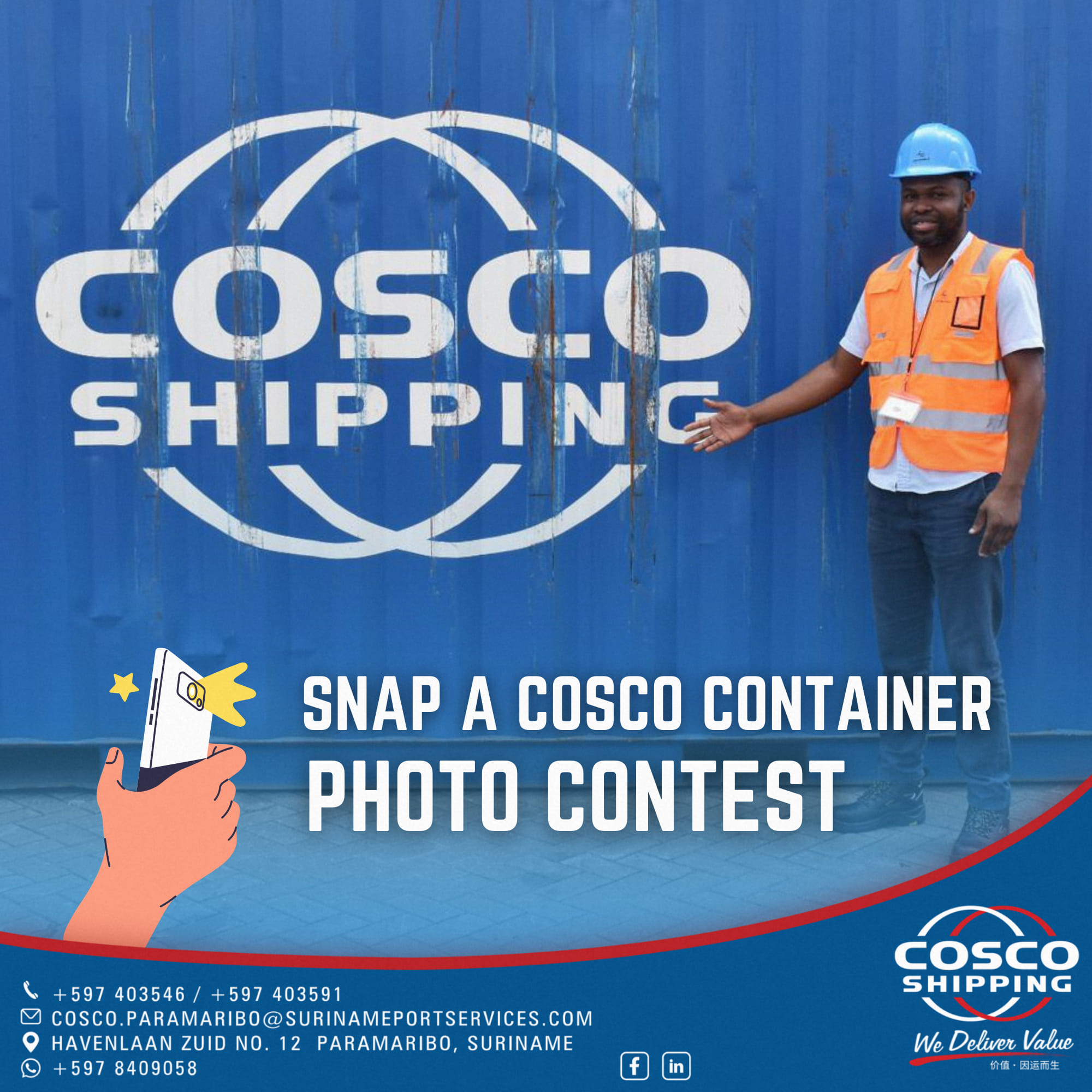 🚛📸 Snap a COSCO Container... - COSCO Shipping Lines Suriname | Facebook