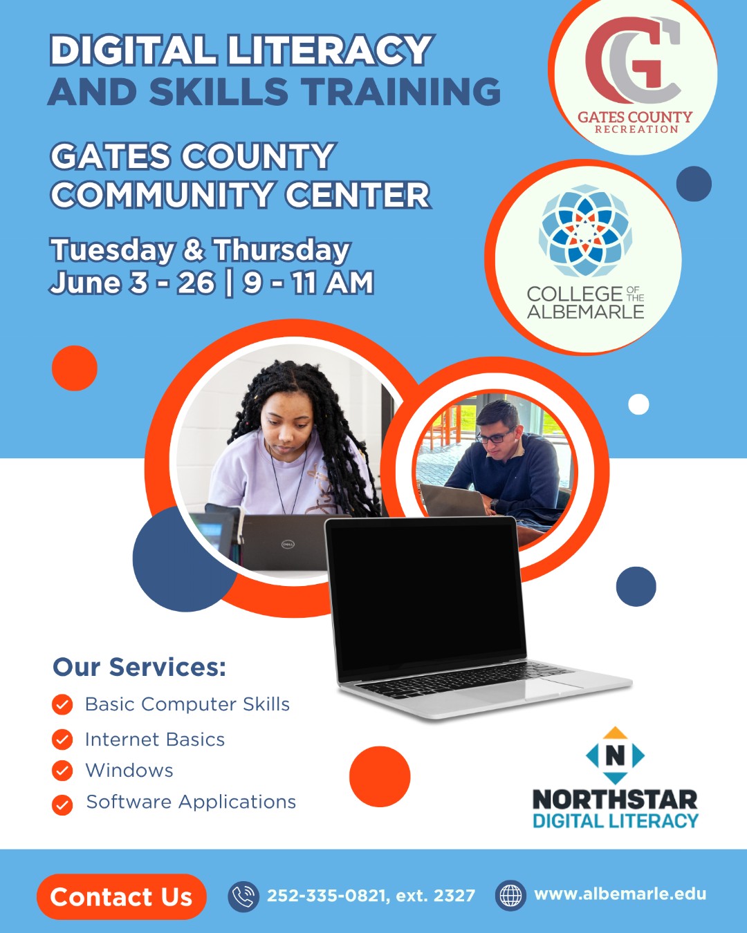 College - ‼️STARTING TOMORROW‼️ Join COA at the Gates County Community ...