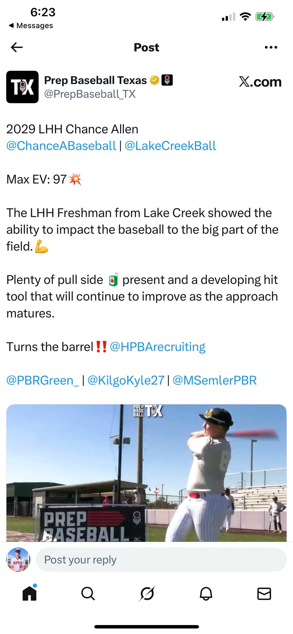 Chance Allen Baseball