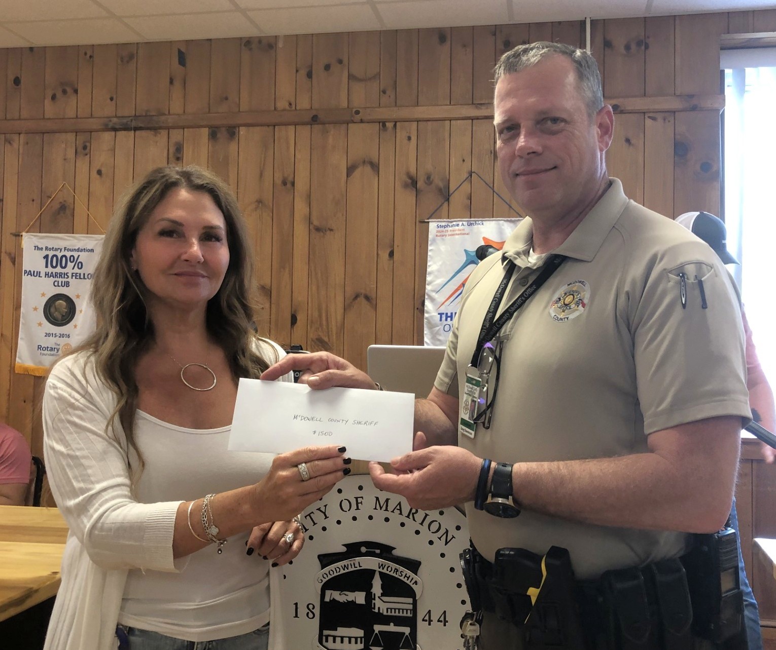 McDowell - Thank you, Marion Rotary Club, for your continued support ...