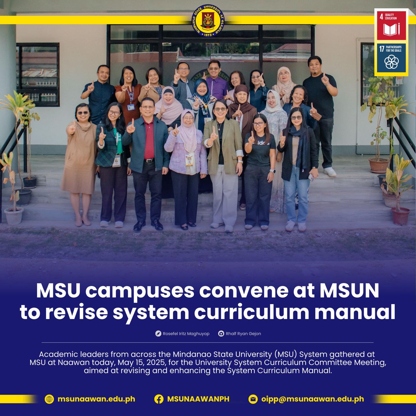 𝐌𝐒𝐔 𝐜𝐚𝐦𝐩𝐮𝐬𝐞𝐬 𝐜𝐨𝐧𝐯𝐞𝐧𝐞... - Mindanao State University at Naawan | Facebook