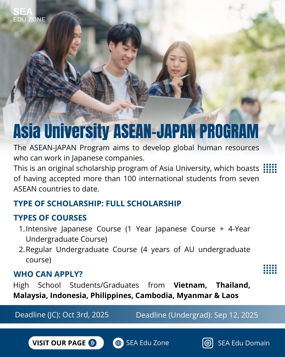 SEA - Asia University ASEAN-JAPAN Program The ASEAN-JAPAN Program ...