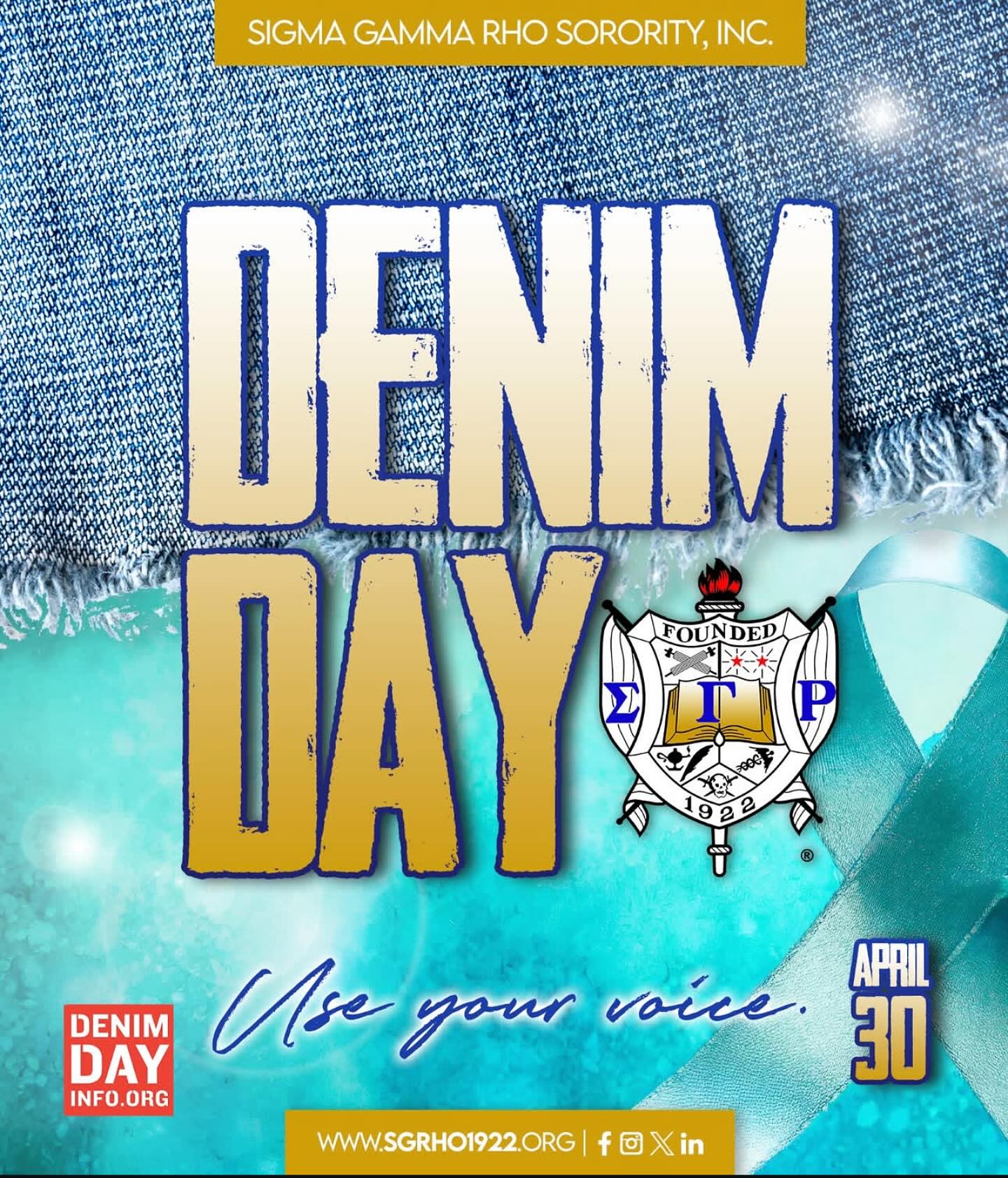 Join the Movement. Wear Denim. Raise Awareness. On April 30th, we 