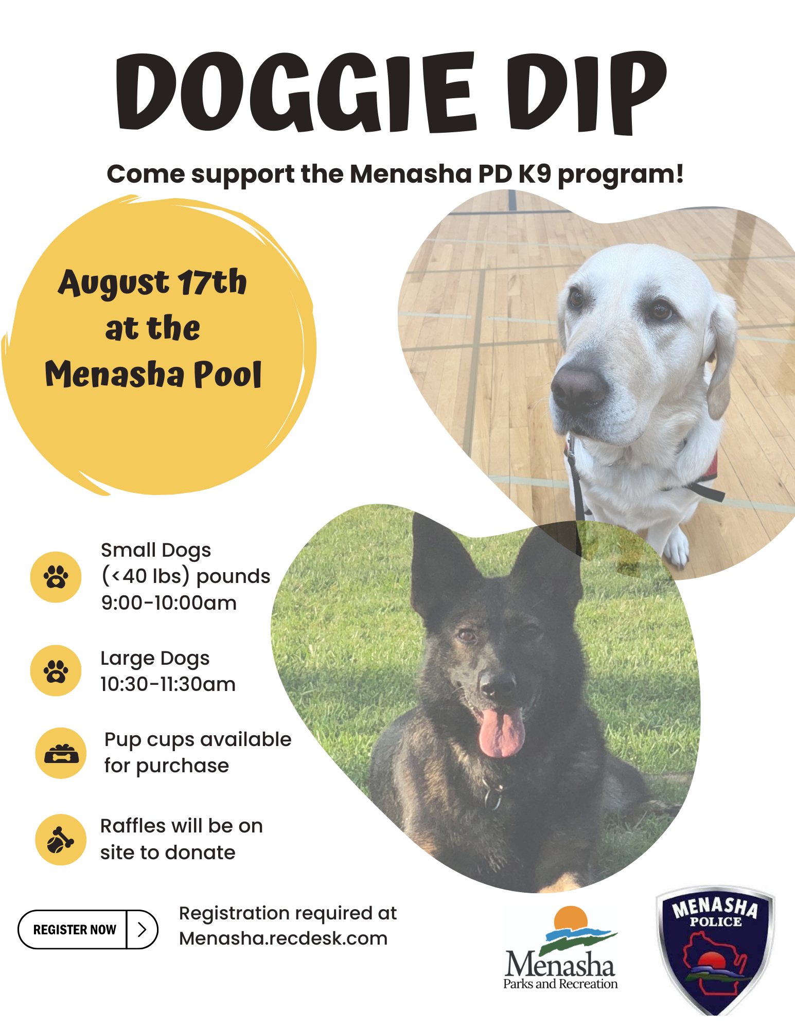 Join K9 Cami and K9... - City of Menasha Police Department