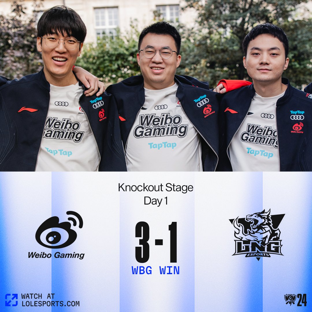 LOL Esports - WELCOME TO THE #WORLDS2024 SEMIFINALS, WBG! | Facebook