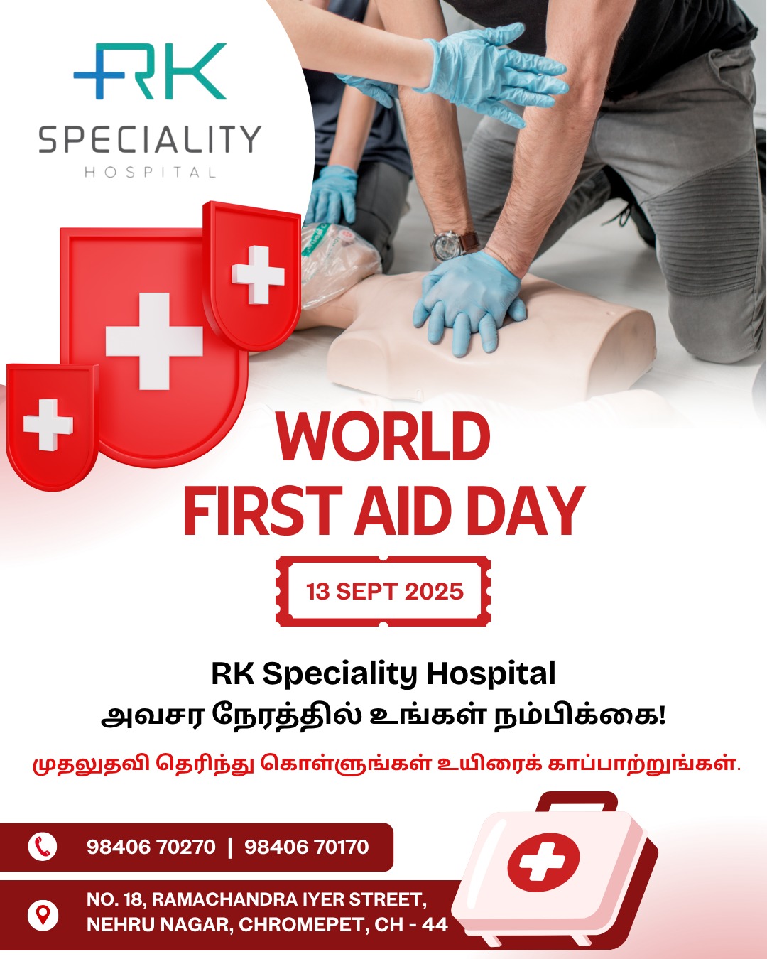 RK - 🩹 Today is World First Aid Day! 🌍 Knowing first aid can save lives ...