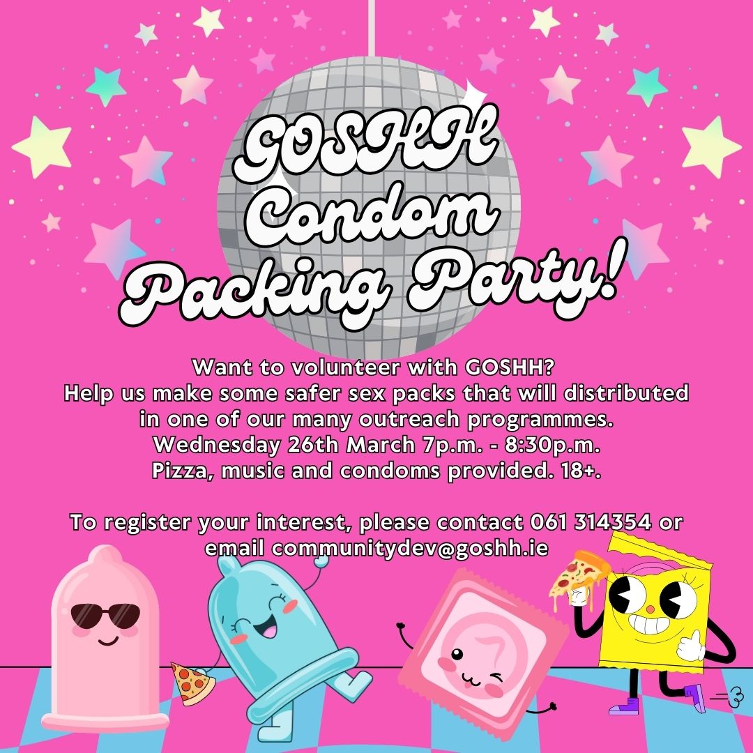 GOSHH - 🪩 Condom Packing Party!🪩 Want to volunteer with GOSHH? Join us ...