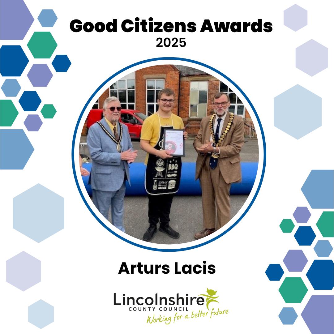 Lincolnshire - Congratulations to Arturs Lacis (16) who has received ...