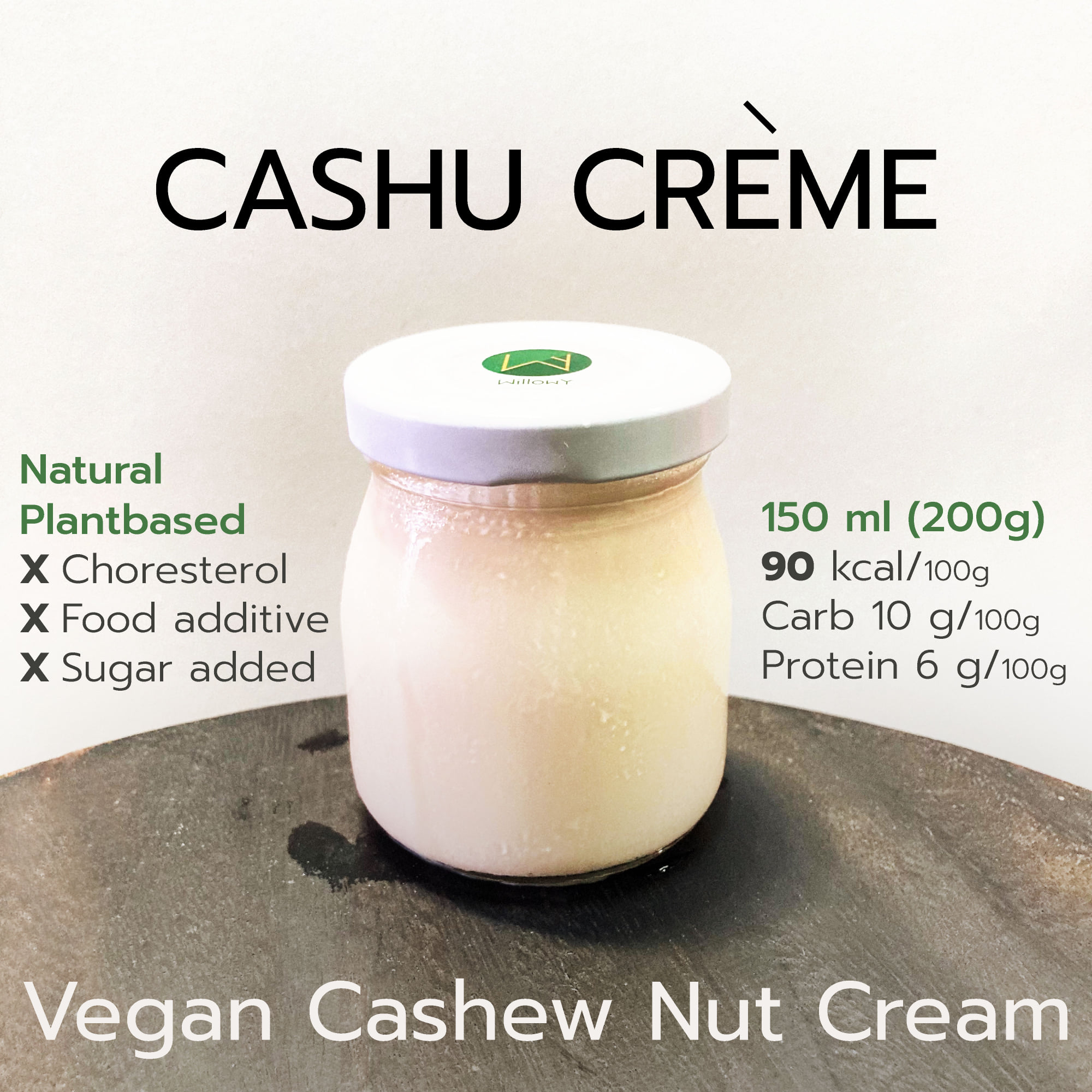 🍦CASHU CRÈME 🌿Vegan Cashew Nut... - WillowY Healthy Café