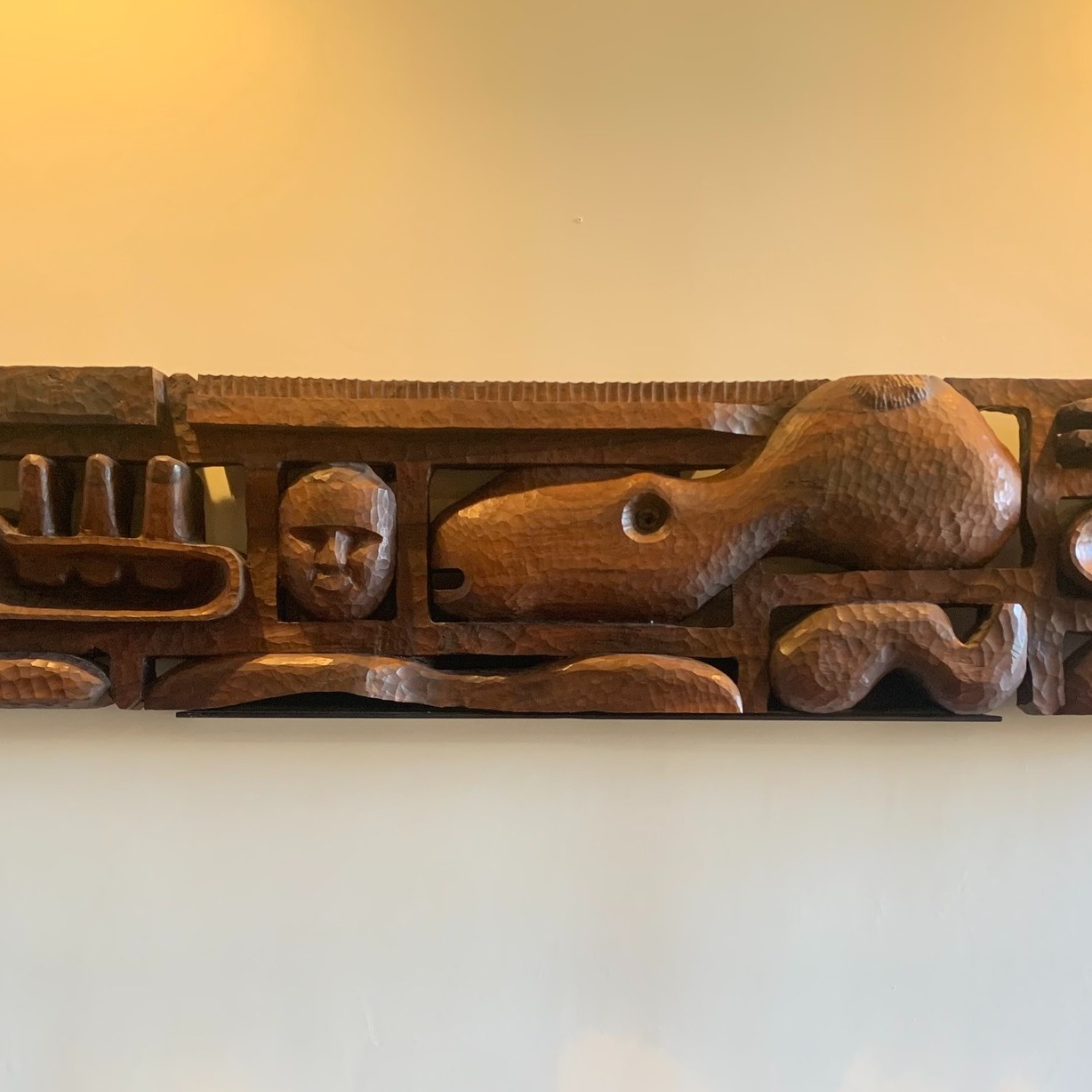 Leroy Setziol's wood carvings at Salishan Lodge in Oregon