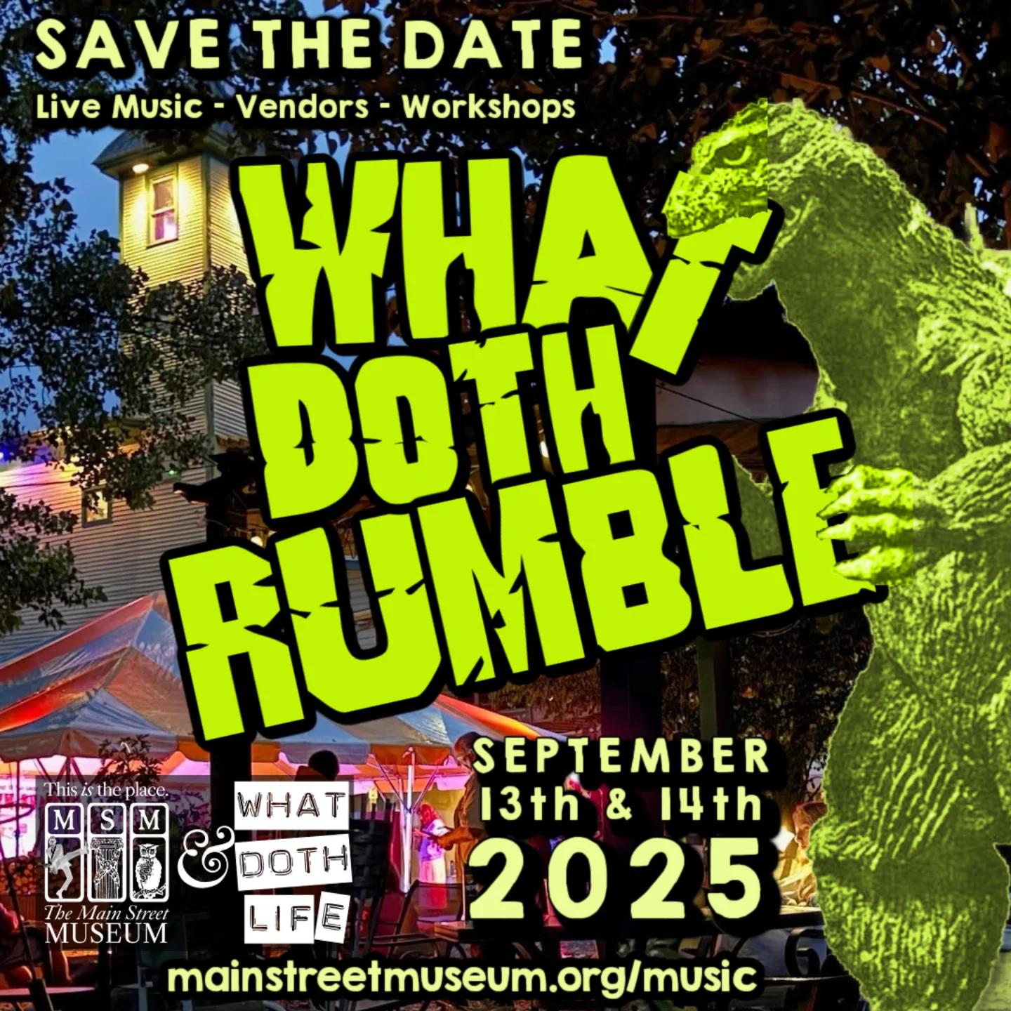 WHAT - Save the date!! We are so psyched to announce that the What Doth ...