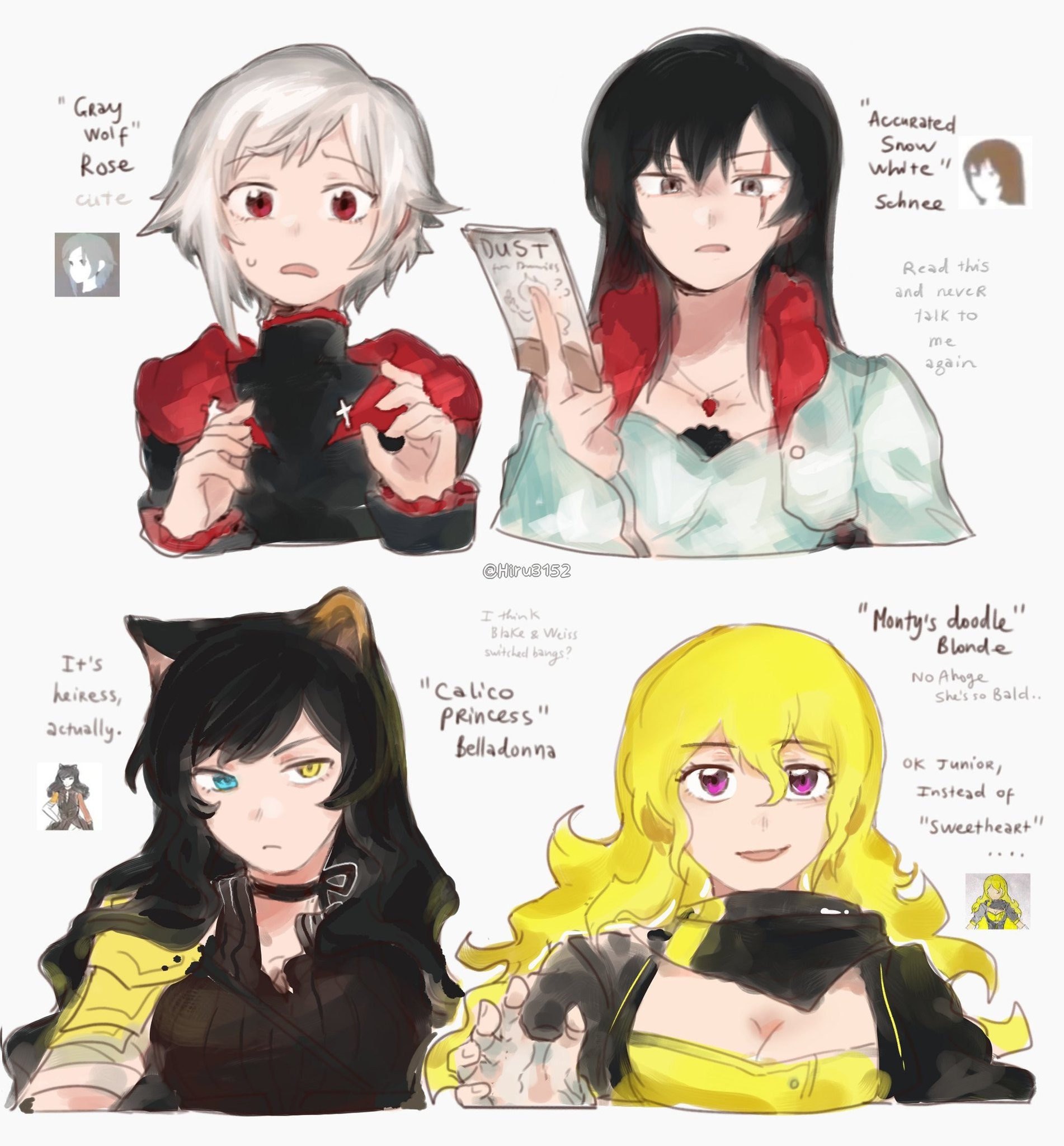 RWBY - Here's a Completely Normal Picture Of Team RWBY. ~Taiyang Artist ...