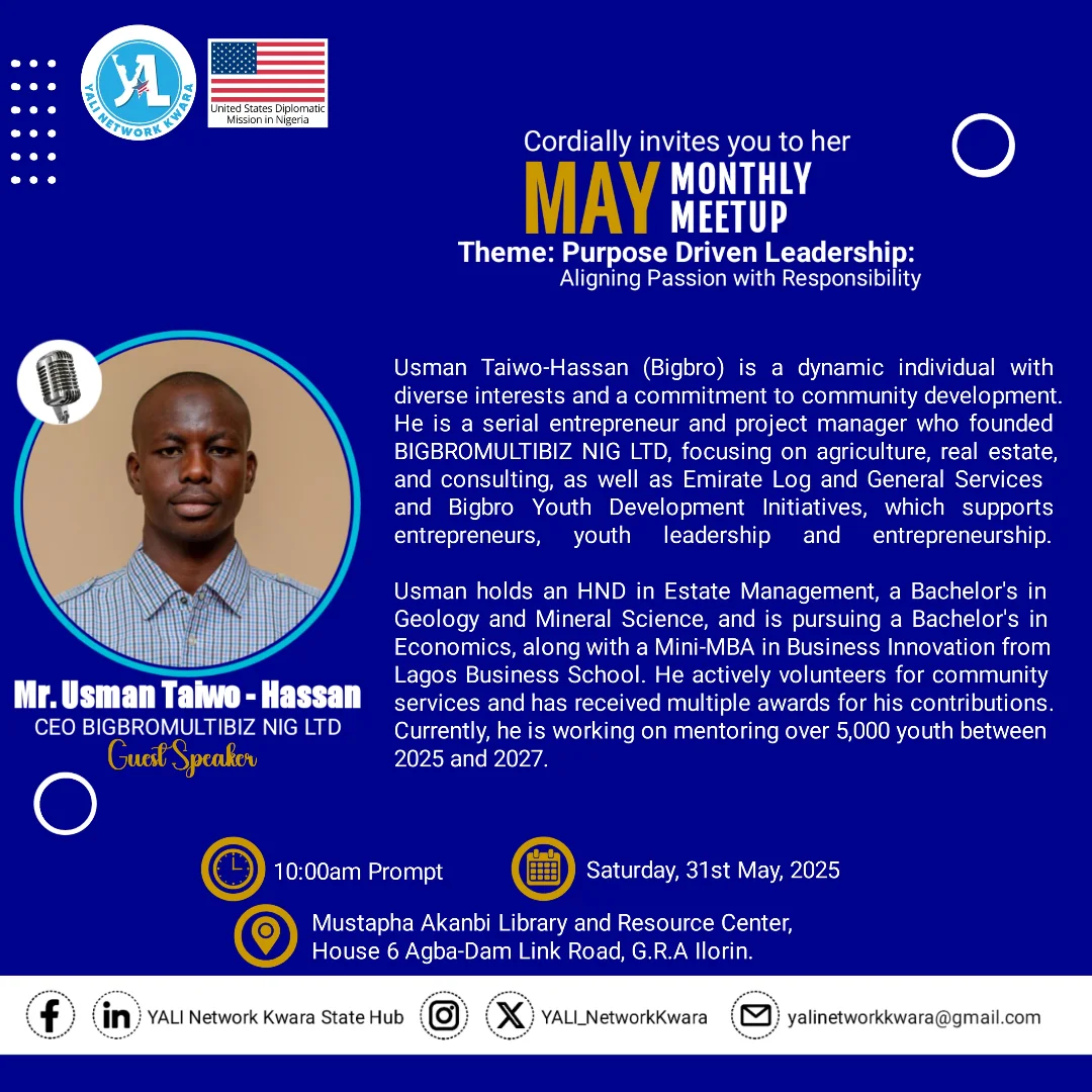 For an attainment of... - YALI Network Kwara Hub' | Facebook
