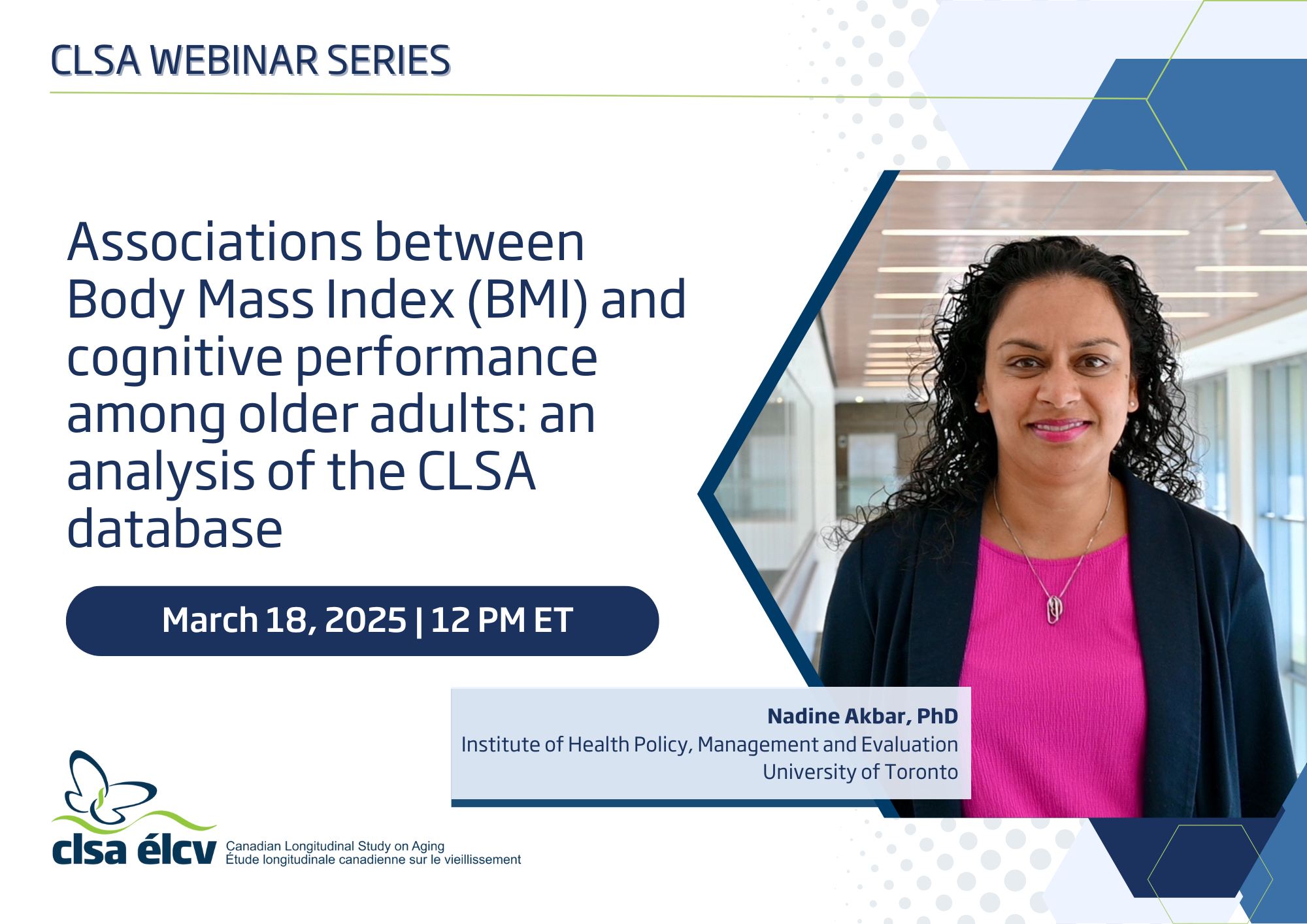 Canadian Longitudinal Study on Aging (CLSA) | Hamilton ON