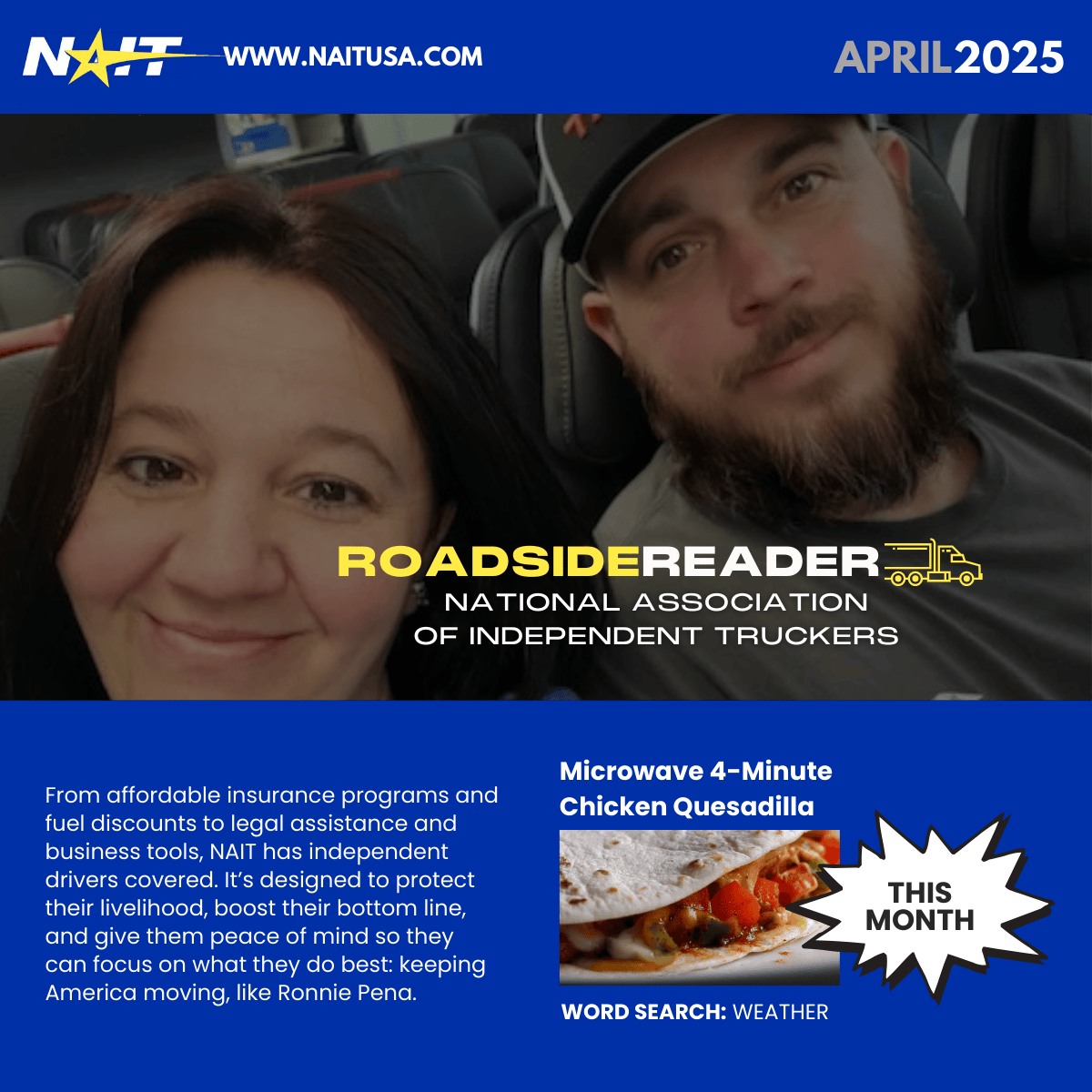 National - 📬 The April edition of Roadside Reader is here! 🚛 This month ...