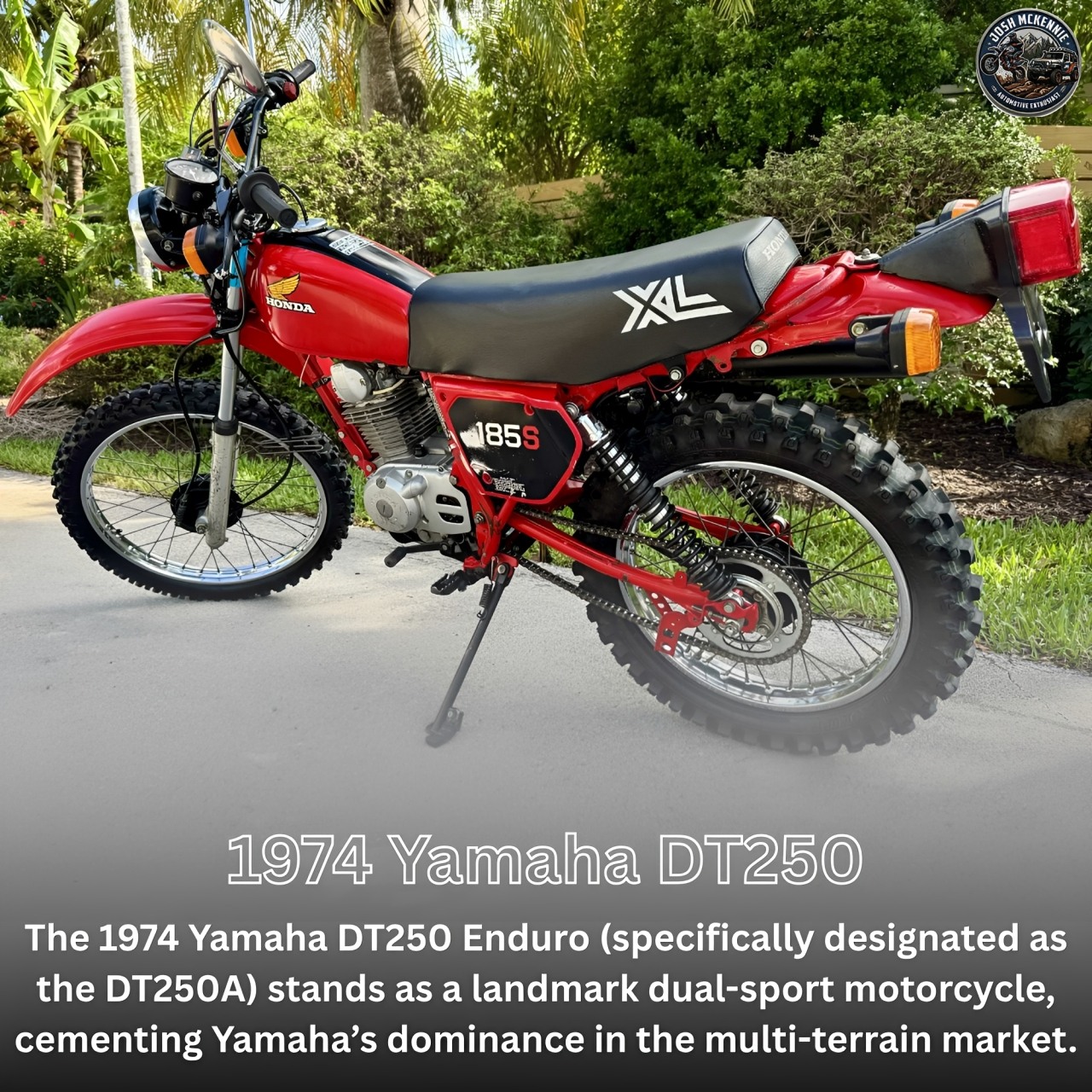 The 1982 Honda XL80S is a classic dual-sport motorcycle that