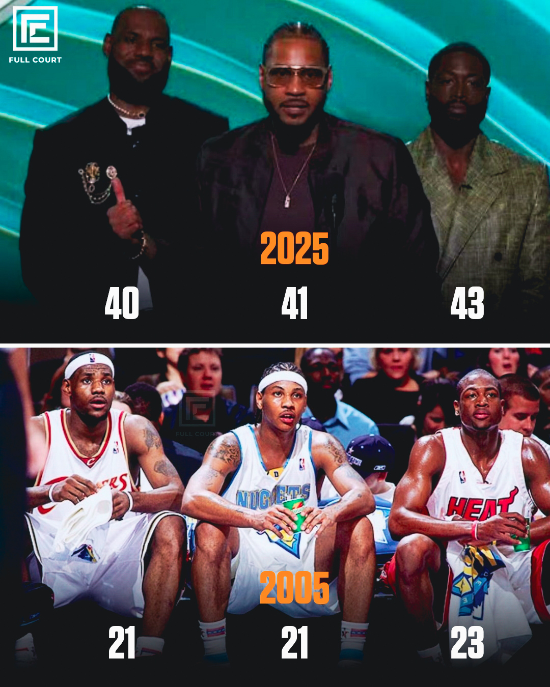 THROWBACK: LeBron James, Dwyane Wade, Carmelo Anthony, 