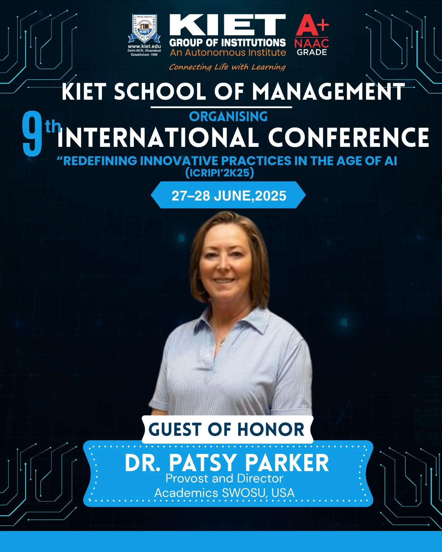 KIET - We are delighted to welcome Dr. Patsy Parker from Southwestern ...
