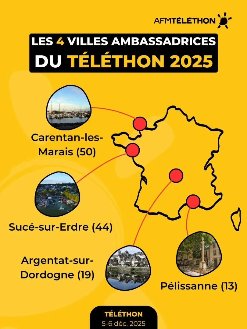 Délégation - Les villes ambassadrices du Téléthon 2025 💛🫶🥰 En 2025 ...