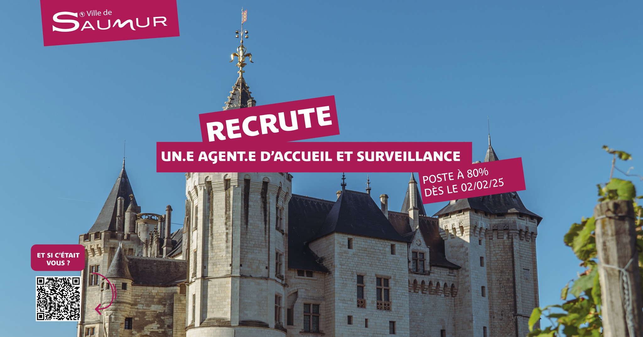 💼 Offres d'emploi 💼 • : La Ville de... - Château de Saumur | Facebook