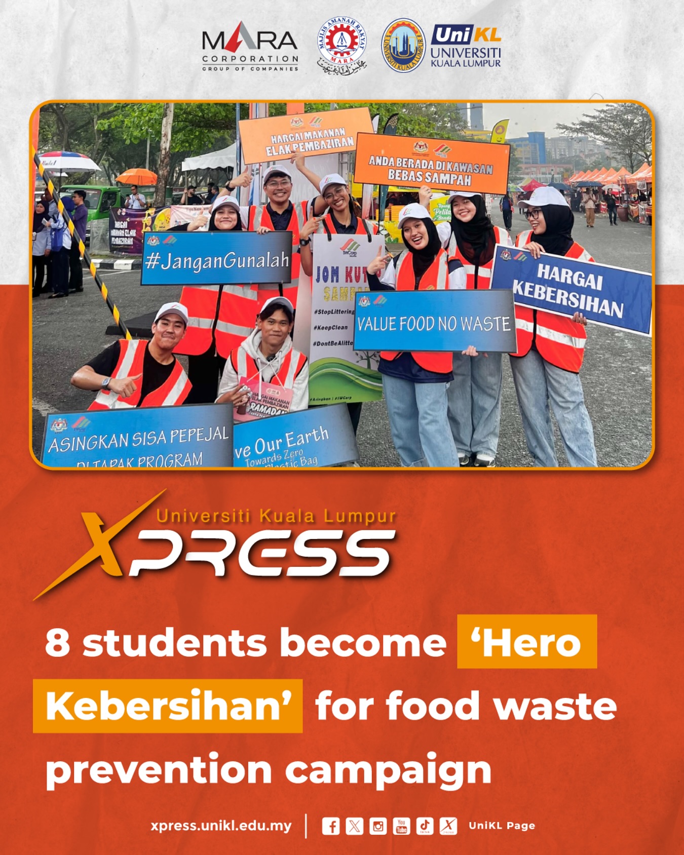 Universiti - UniKLXPRESS 📝 “8 students become ‘Hero Kebersihan’ for ...