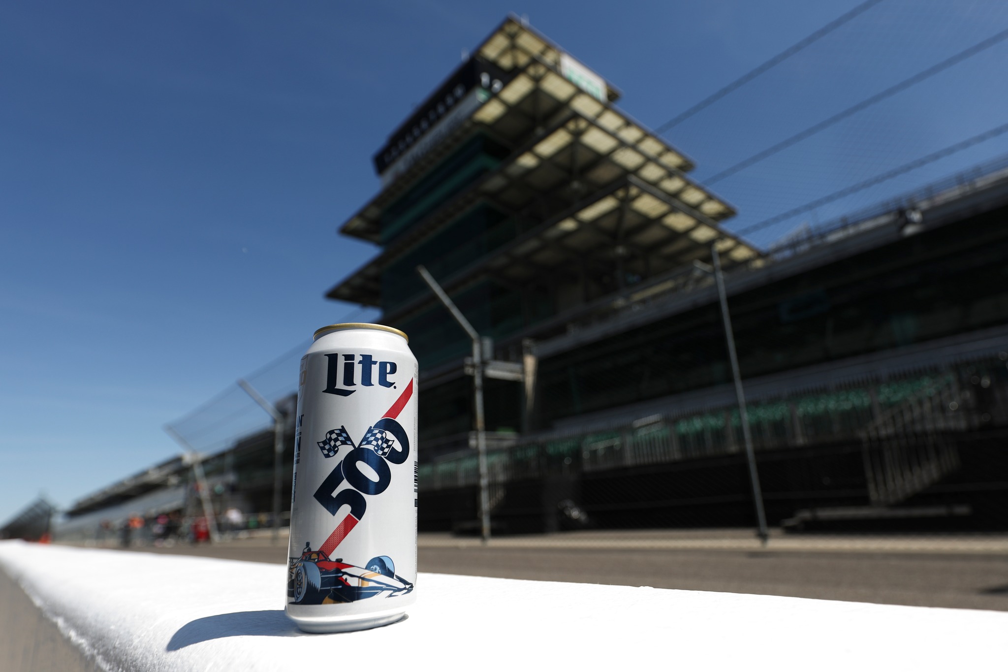 Miller Lite limited edition Indy 500 cans