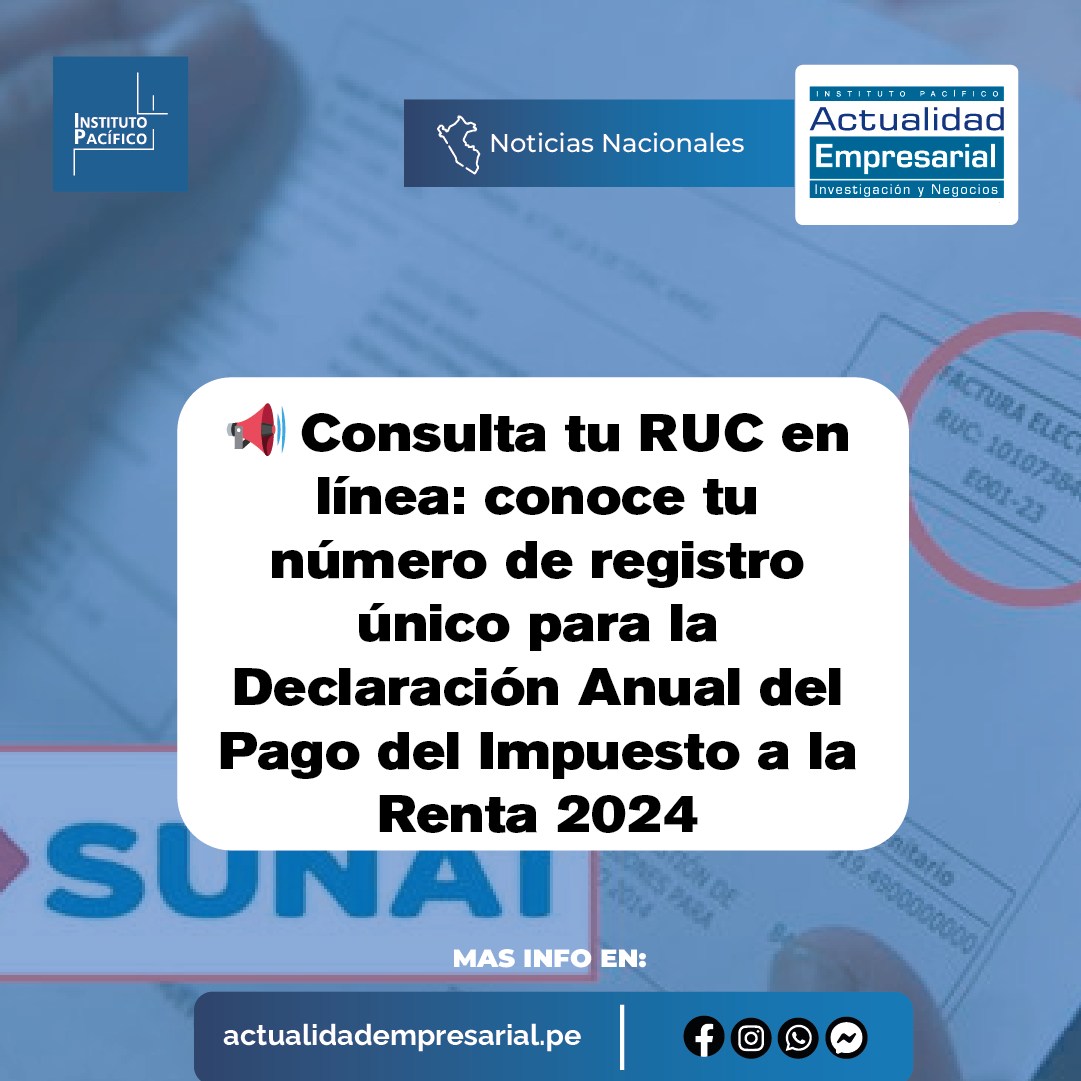 Actualidad - 📢Consulta tu RUC en línea: conoce tu número de registro ...