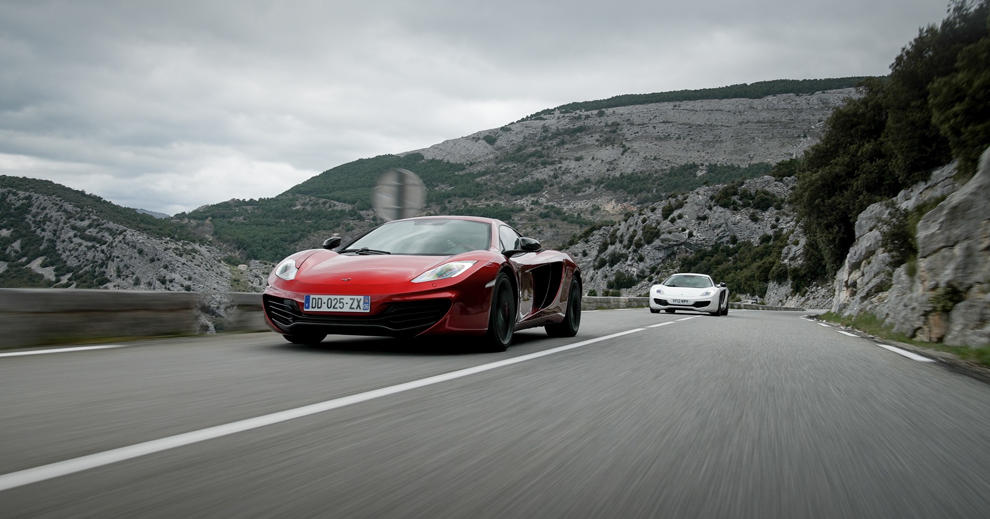 Two McLaren MP4-12C supercars are going up for sale with Broad