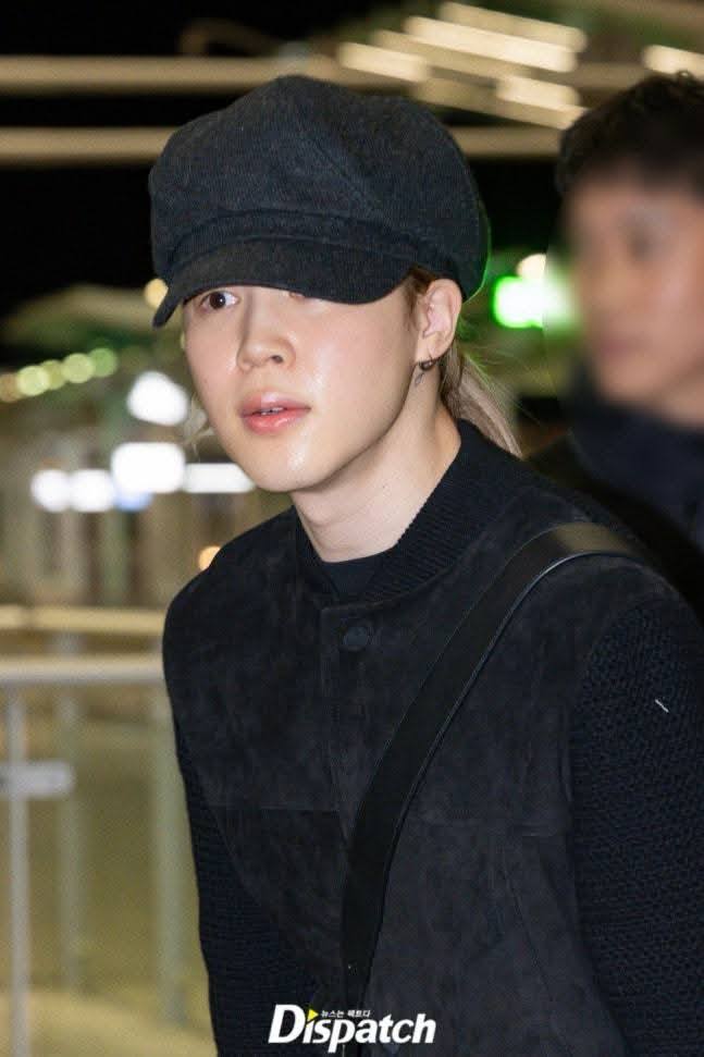 All 7 BTS members departed for Las Vegas for the iHeartRadio Music