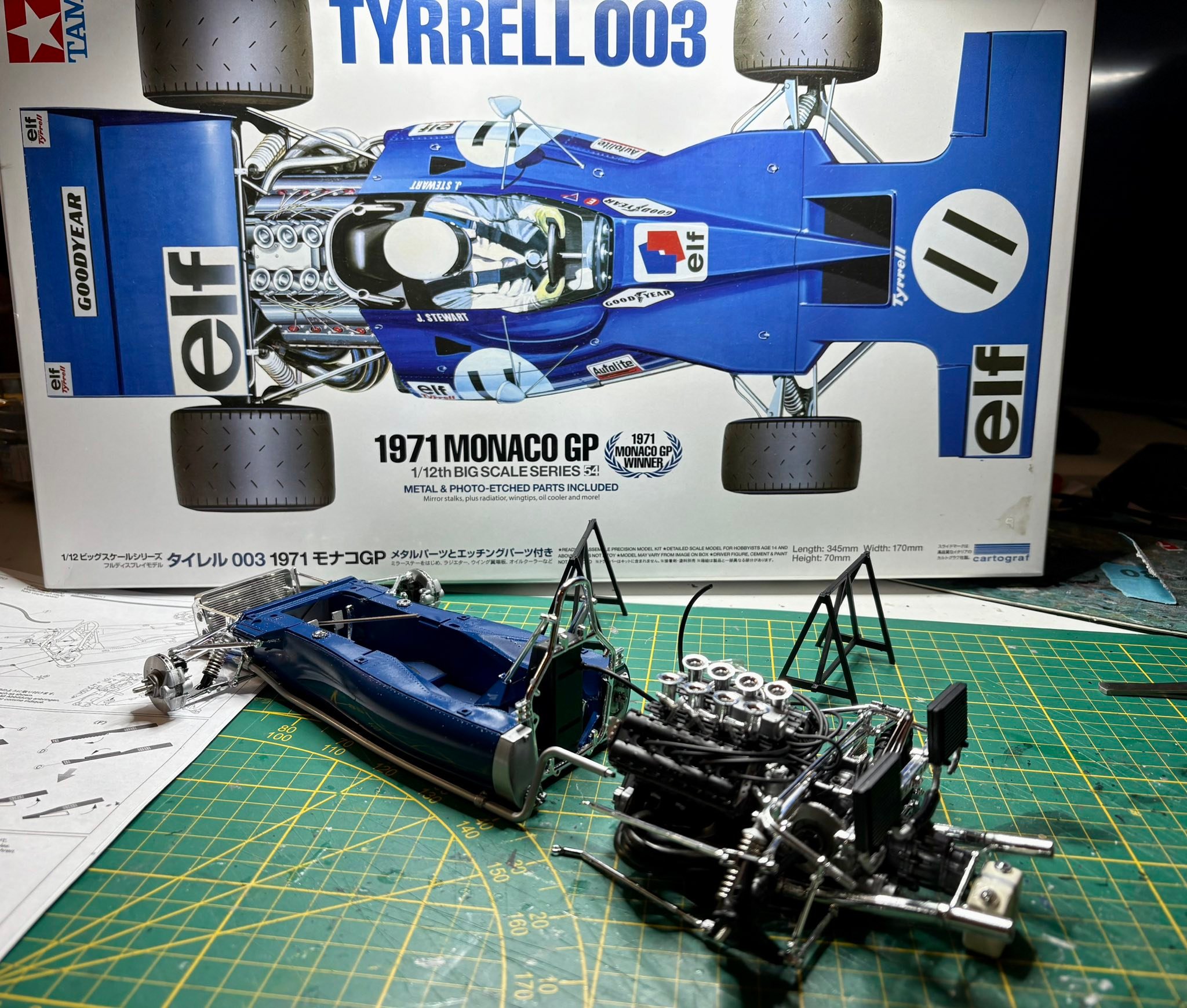 Building 1971 Tyrrell 003 by TAMIYA 1/12 Scale Model Car