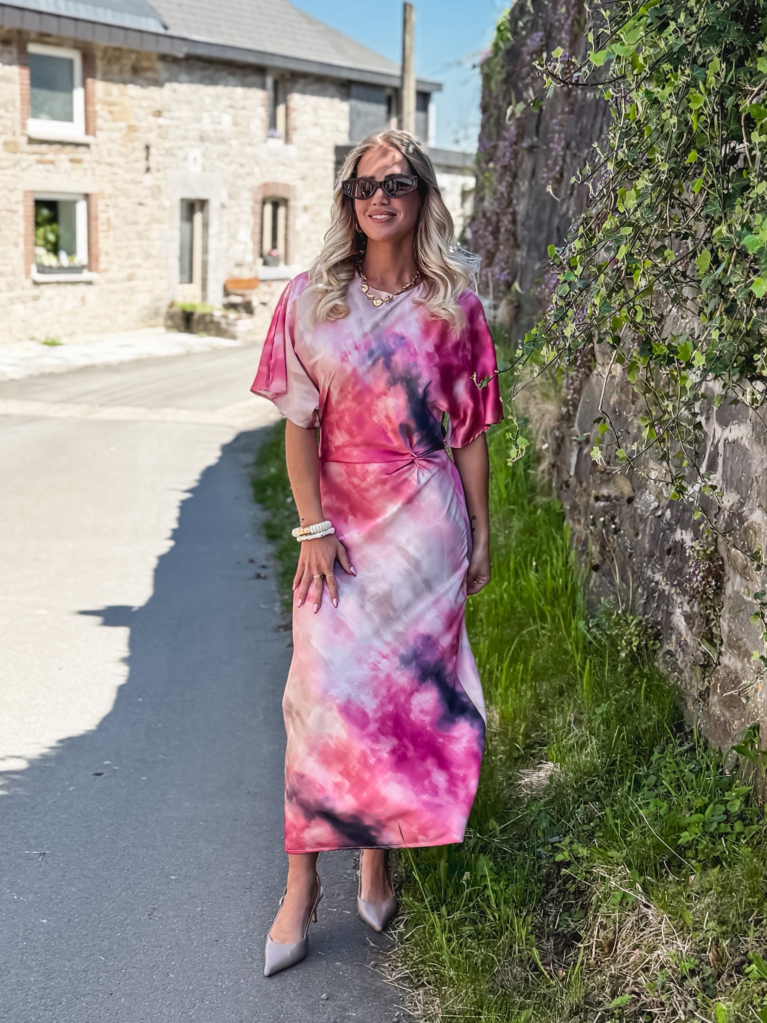 Robe Cocktail Corail Sans Manches Point Mariage Modèle Alicia - Taille 46 Neuve Avec étiquettes