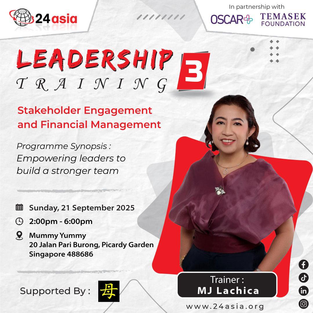 The24asia - 24asia Leadership Training 3 (Under SG60... | Facebook
