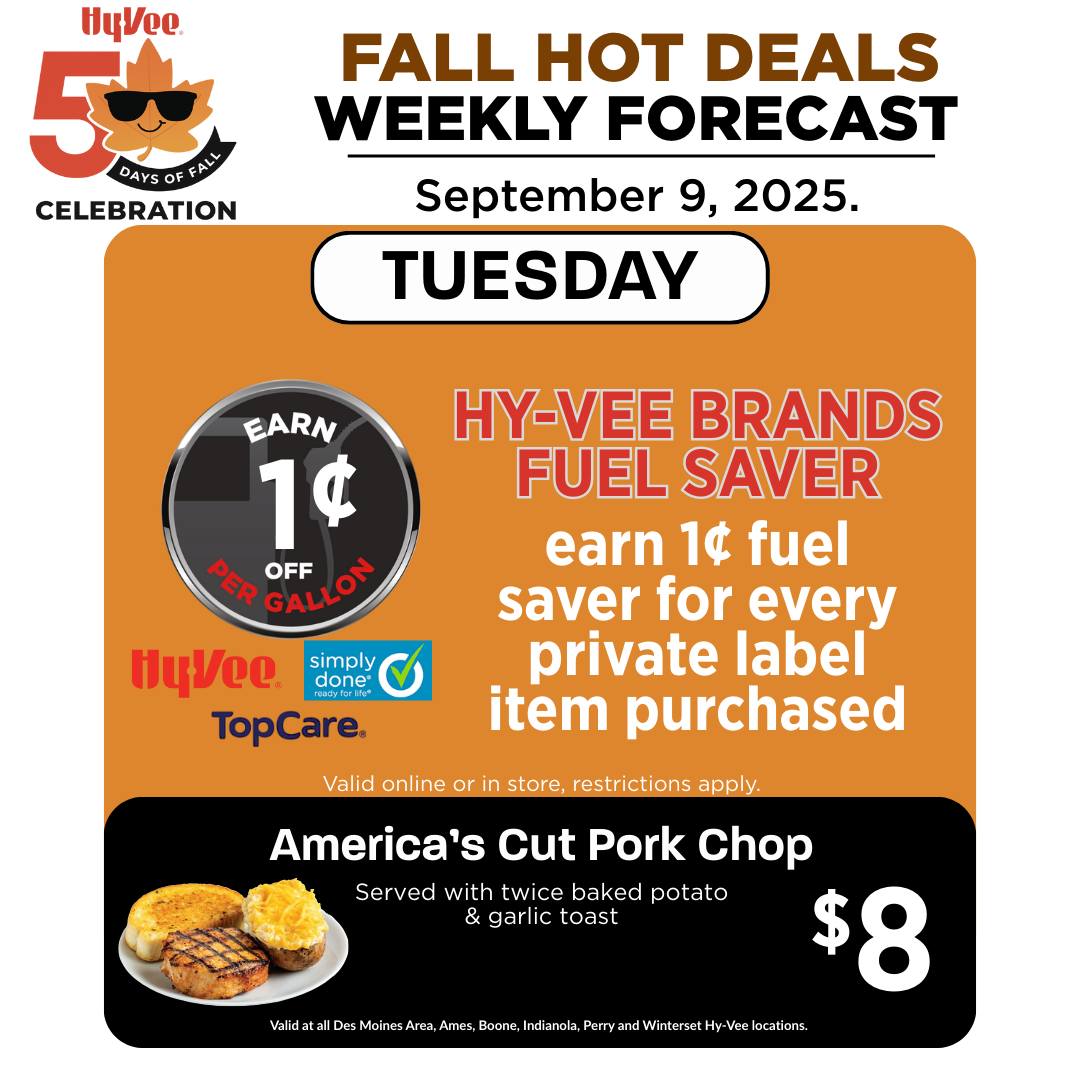 Hy-Vee - 🍂 Your Hy-Vee’s 50 Days of Fall Sale is HERE! 🍂 Rack up 1¢ off ...