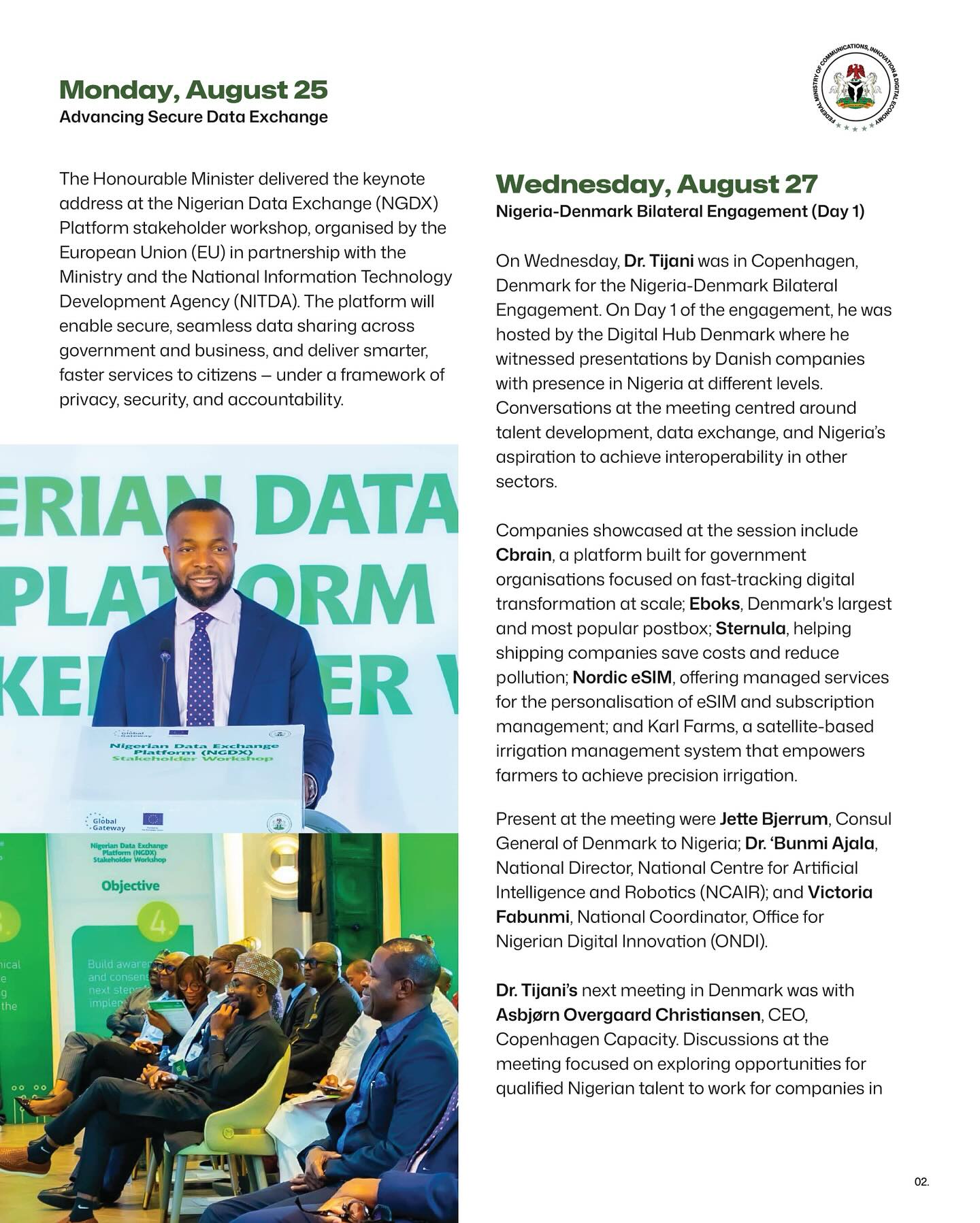 Federal Ministry of Communications and Digital Economy, Nigeria added a ...