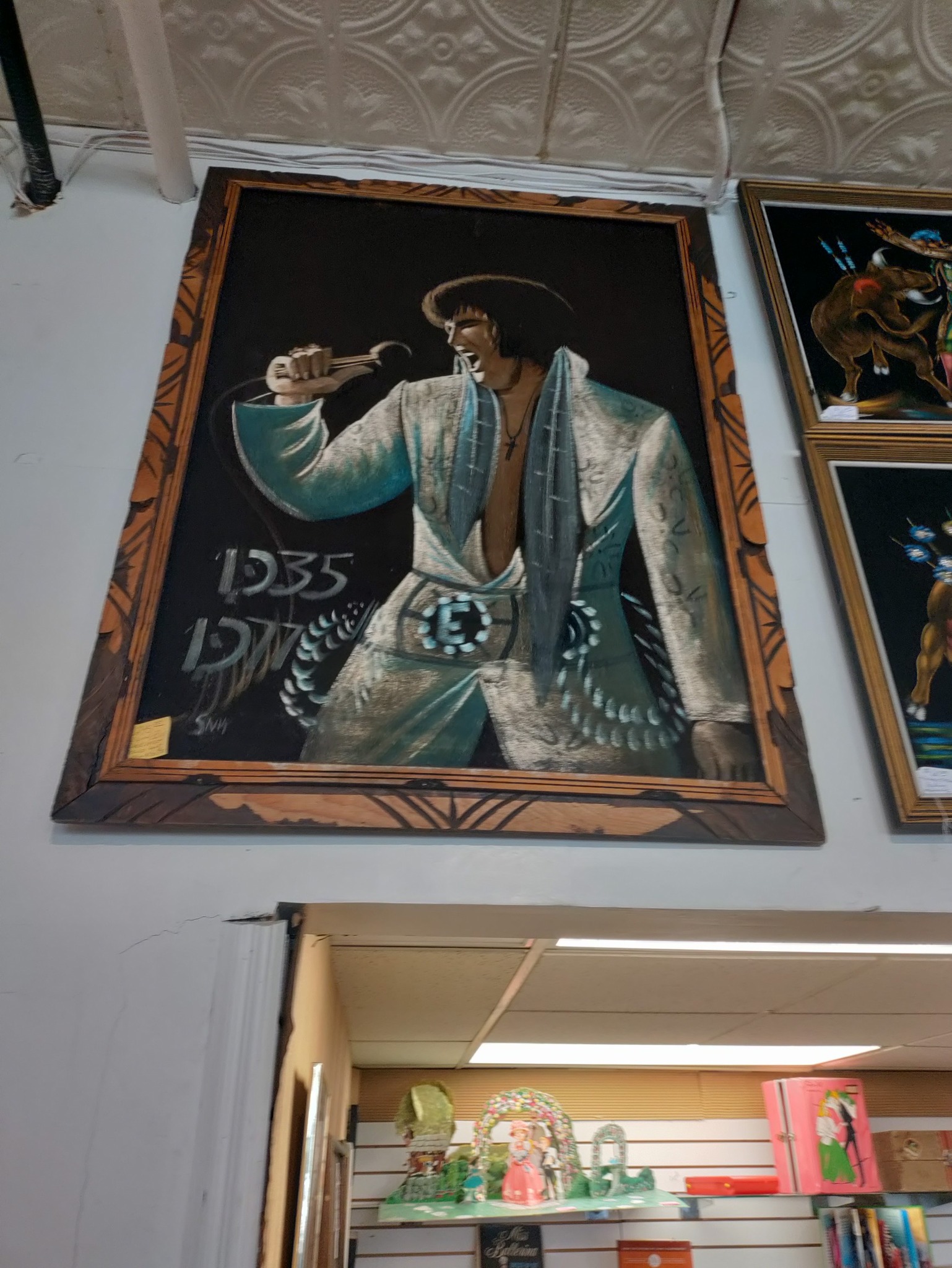 Value of 1970s velvet Elvis painting?