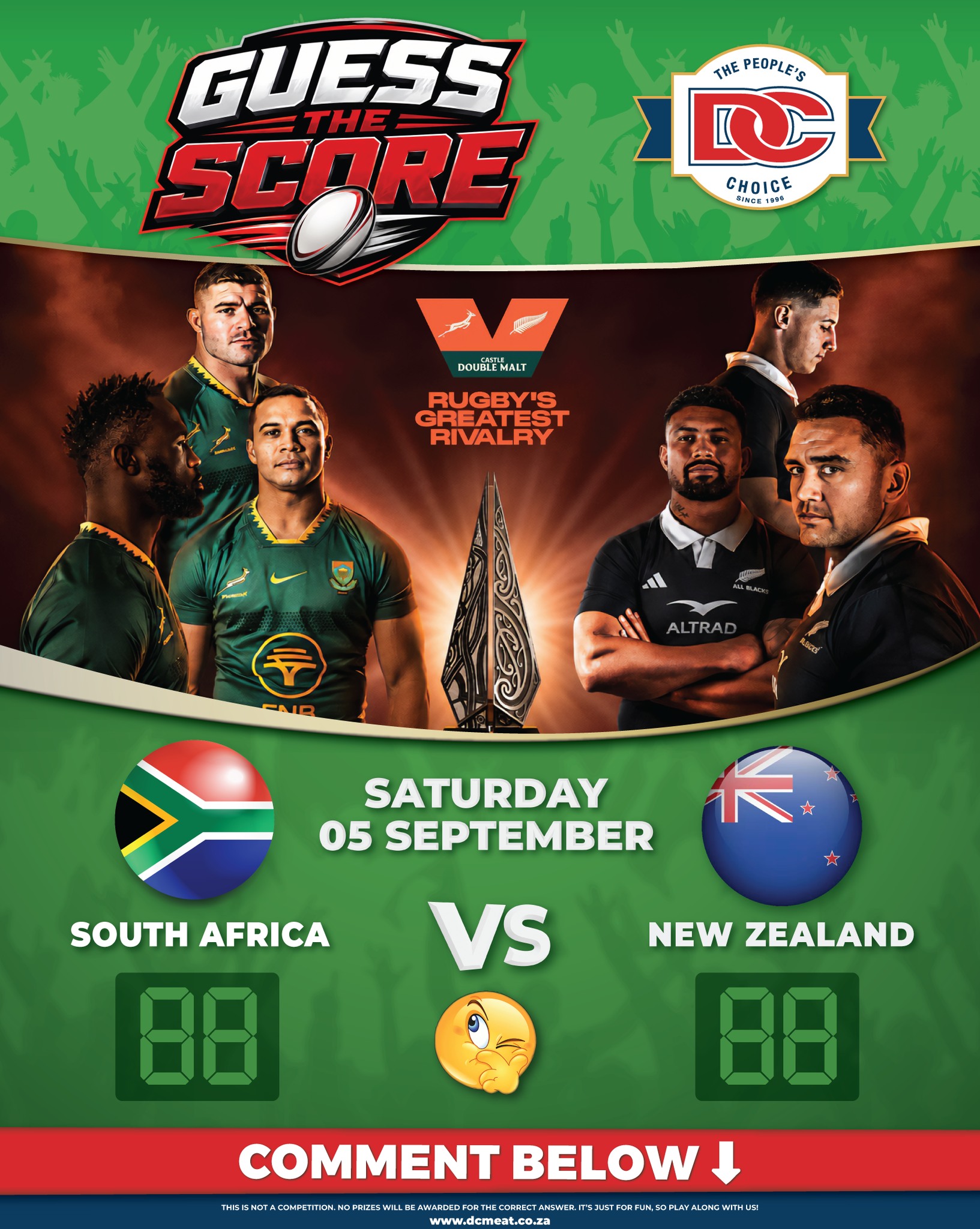 South Africa vs New Zealand rugby score predictions this Saturday
