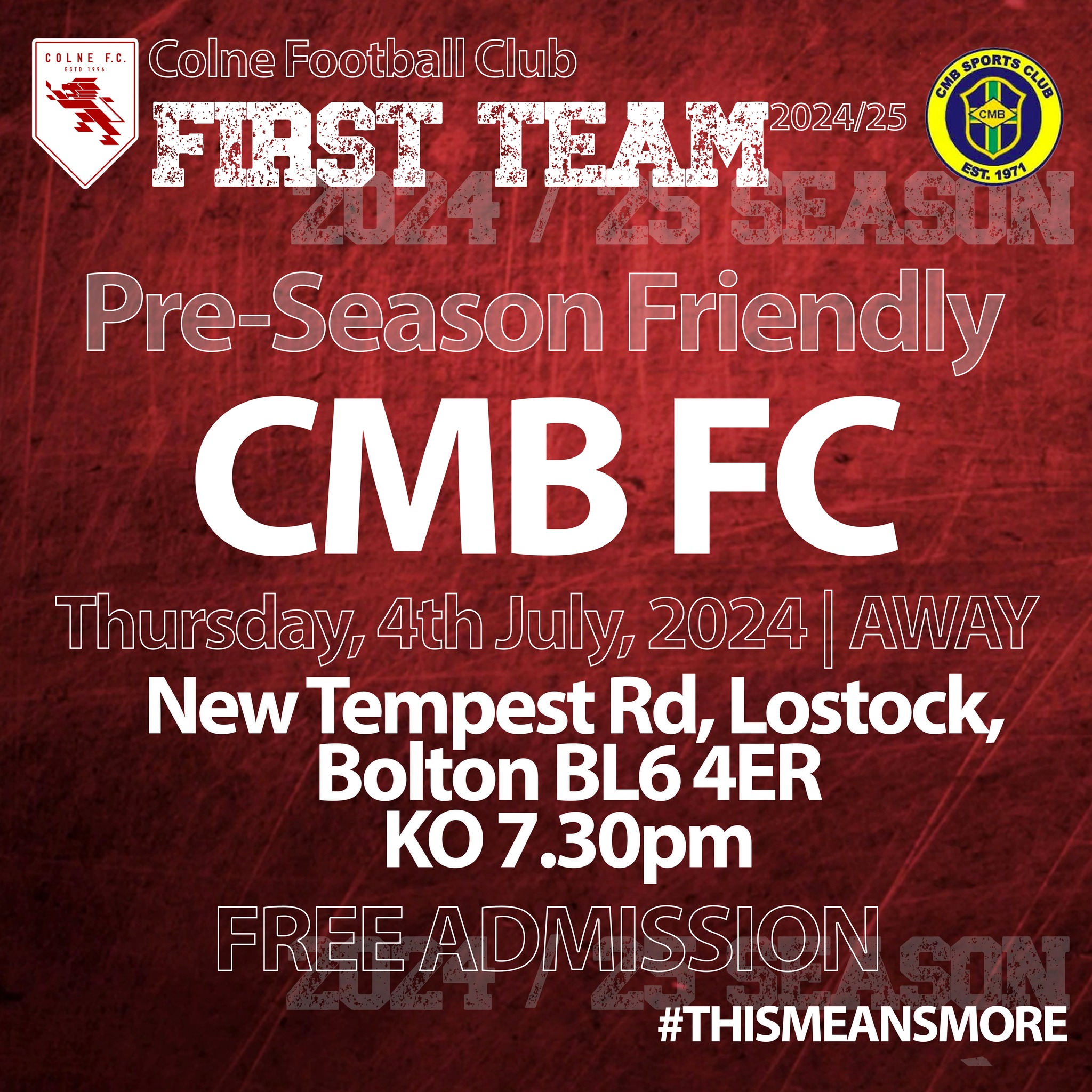 Colne F.C. - ⚽ 𝐓𝐎𝐍𝐈𝐆𝐇𝐓'𝐒 𝐓𝐇𝐄 𝐍𝐈𝐆𝐇𝐓! ⚽ We've got a match... | Facebook