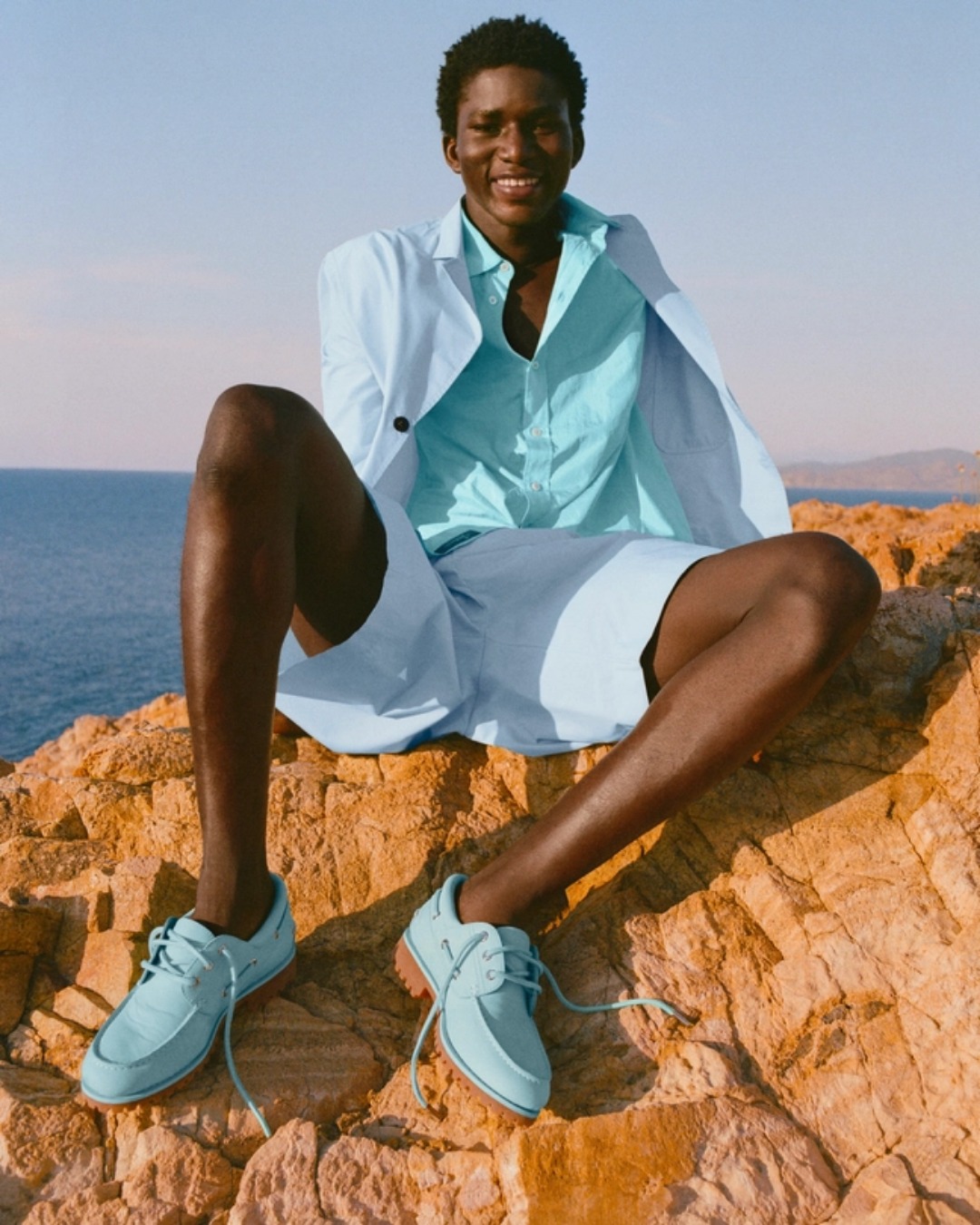 Timberland 3-Eye Classic Lug Boat Shoe Jacquemus Aqua Nubuck