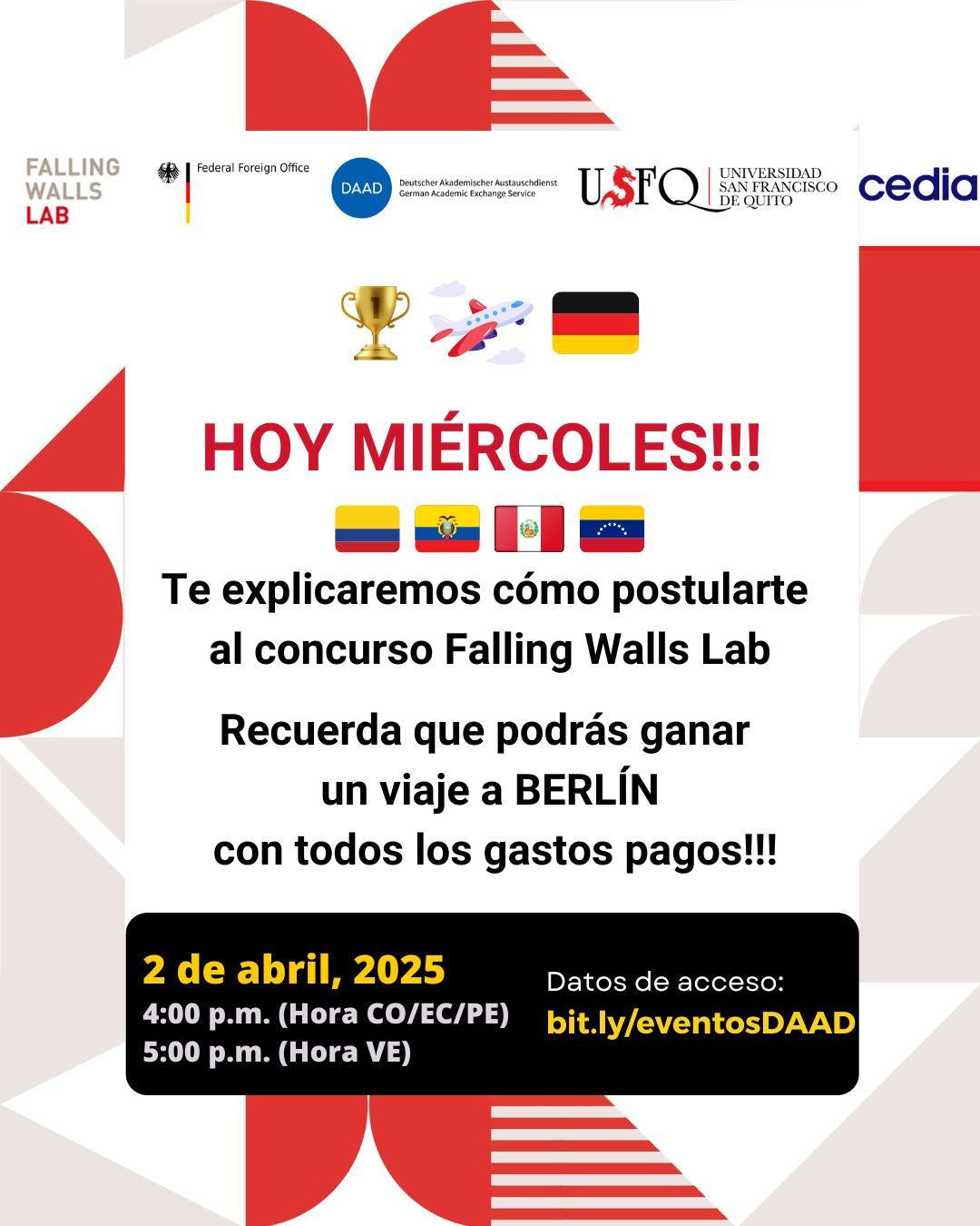 DAAD Ecuador - 💡😊HOY!!! Conéctate y conoce los detalles... | Facebook