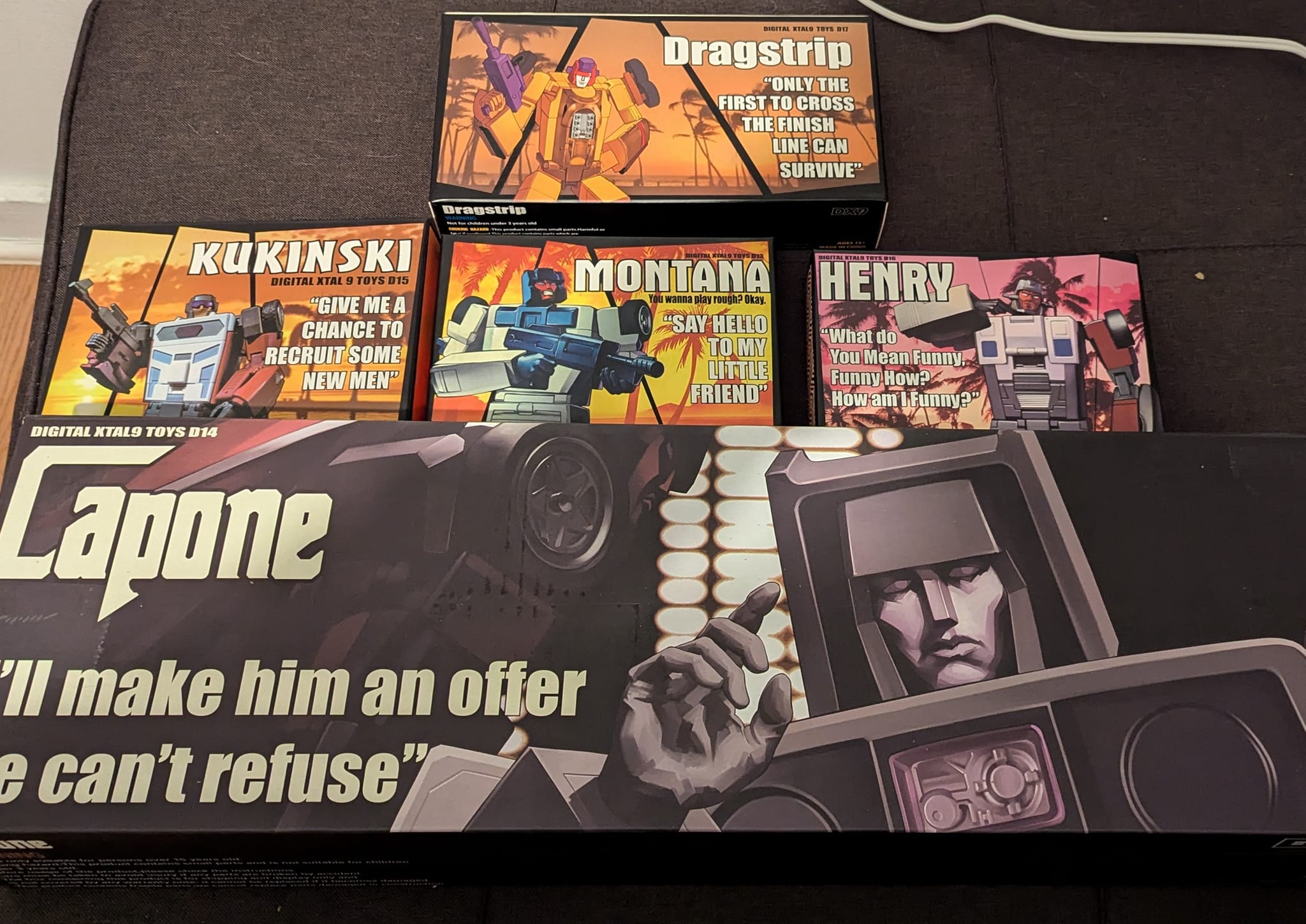 New DX-9 Capone and Motor Master figures for Menasor