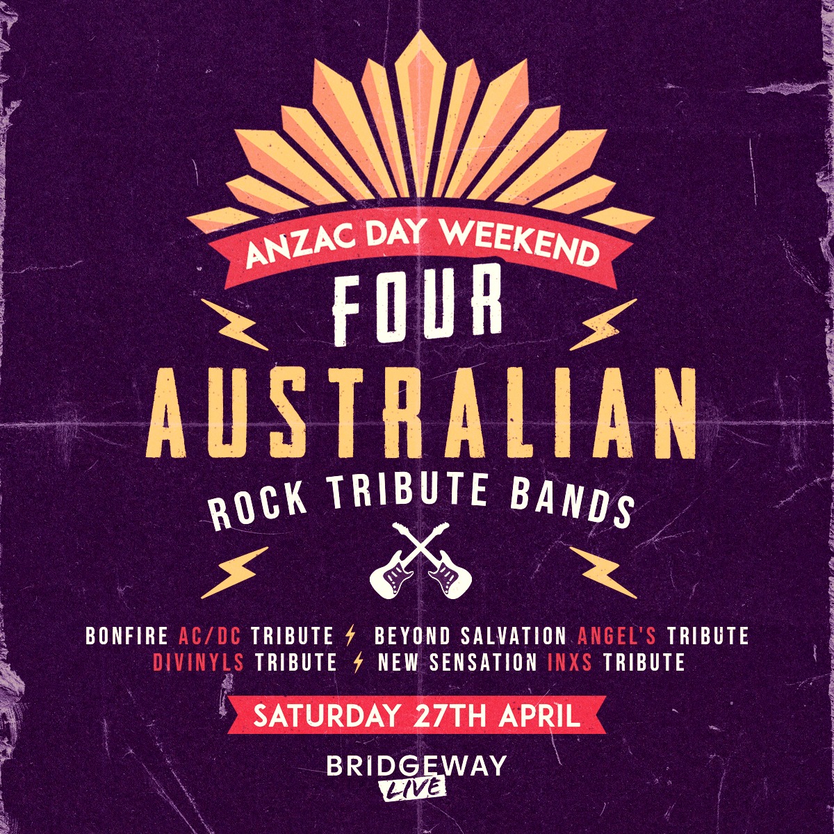 Bridgeway - 🎸🇦🇺 Get ready to rock this Anzac Day weekend with an ...
