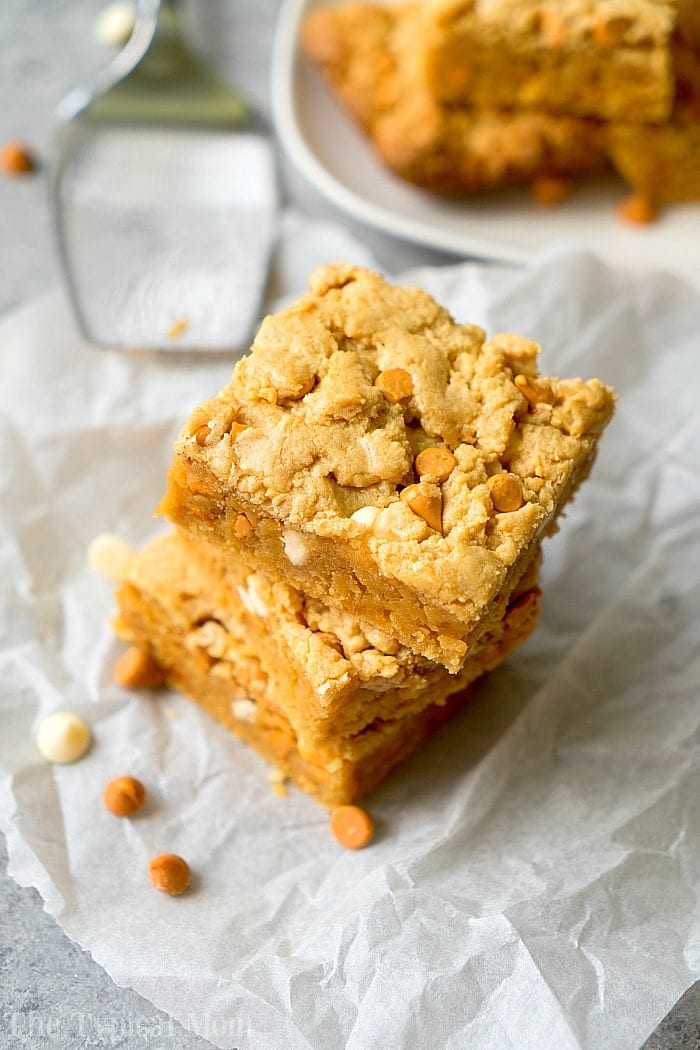 Chocolate Peanut Butter Yellow Cake Mix Brownies