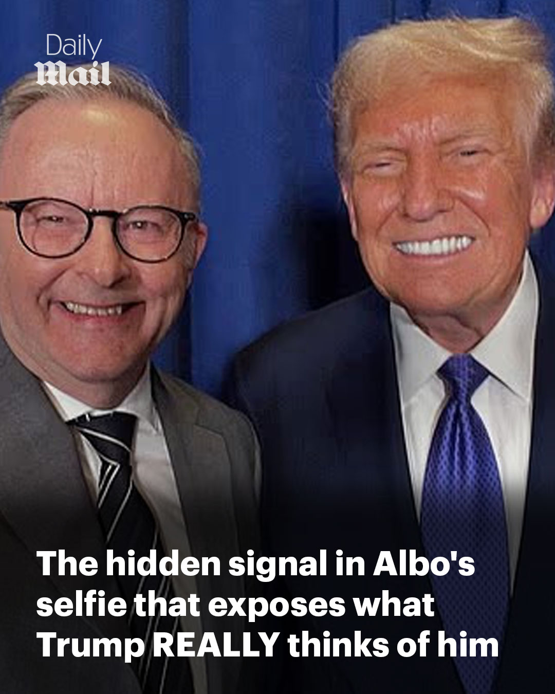 'Trump is faking the smile.' 😬Read... - Daily Mail Australia | Facebook