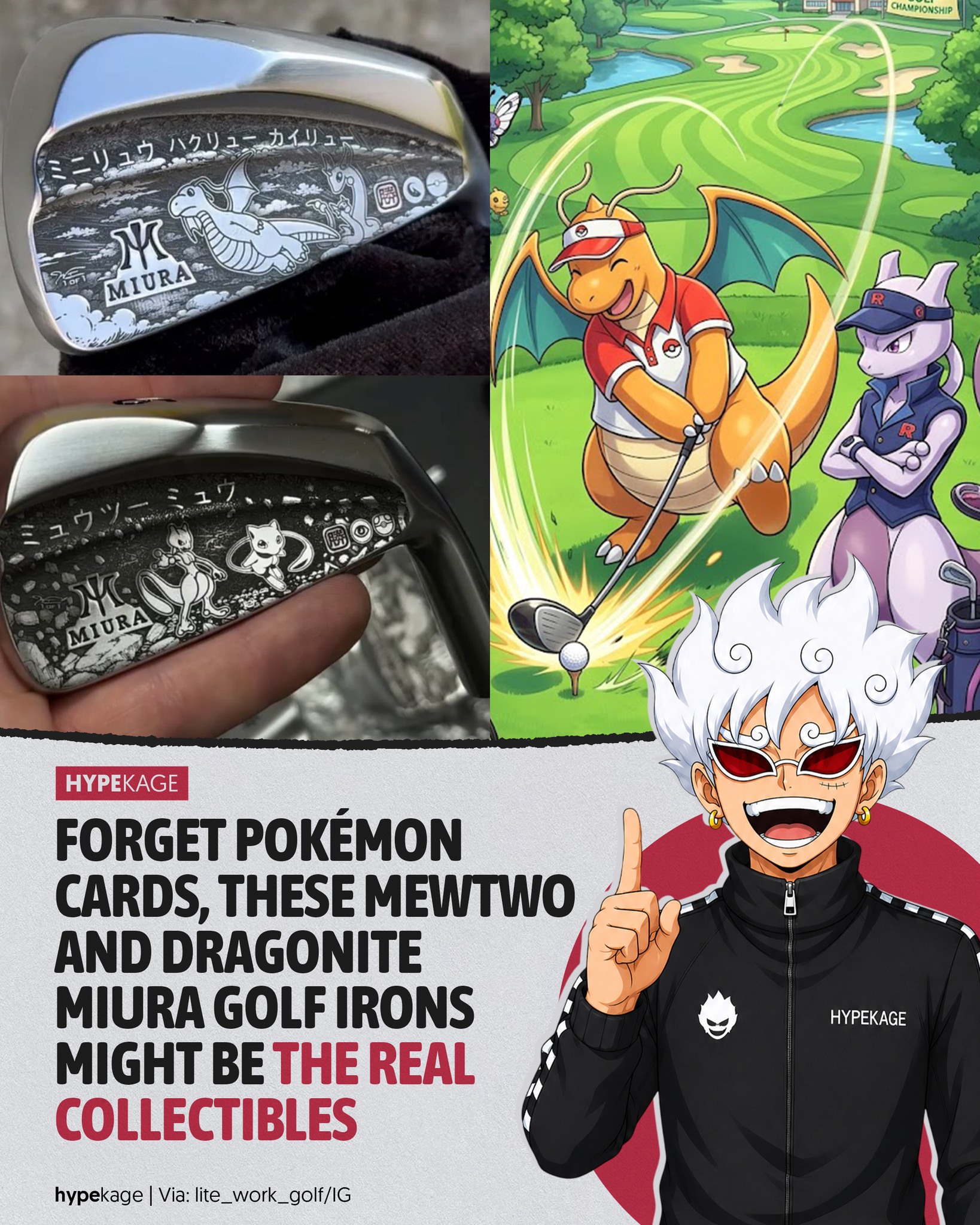 ゆゆ Pokémon has made its way onto the golf course! Custom golf artist