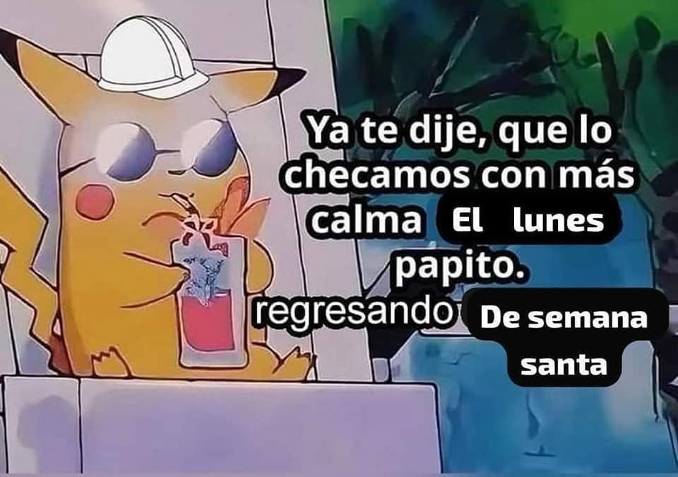 Alma - ¡Que se diviertan con estos memes de Semana Santa! ️🤣🍷 ¡Rían ...