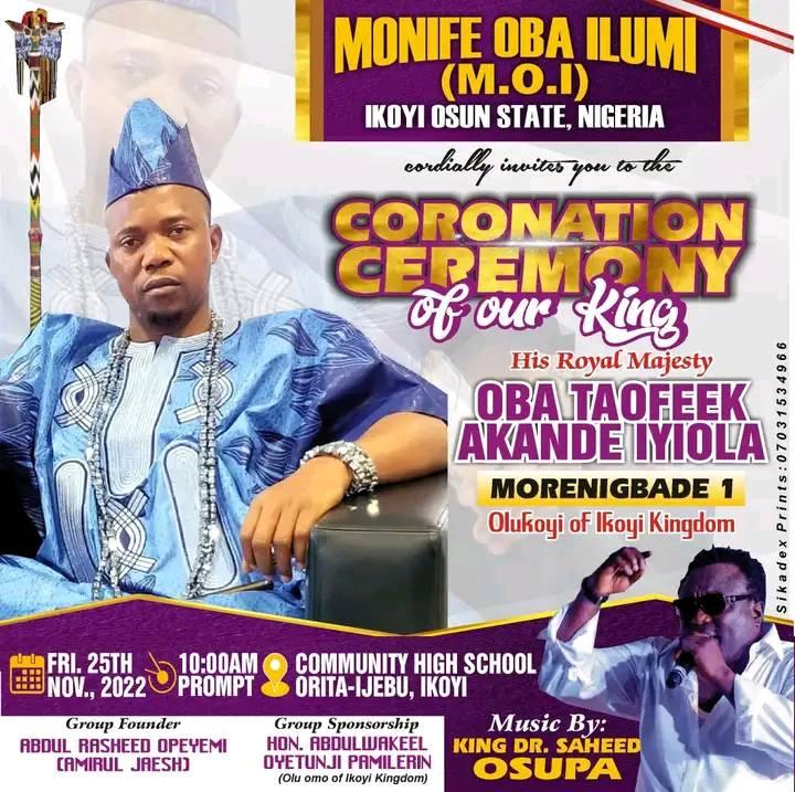 Baba l'apomu in celebration of the birth of the best of mankind (SAW ...