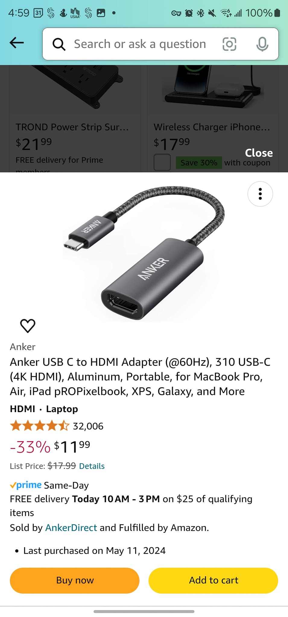 Does the ultra plus 126 have hdmi plug in or do I have to mirror it?