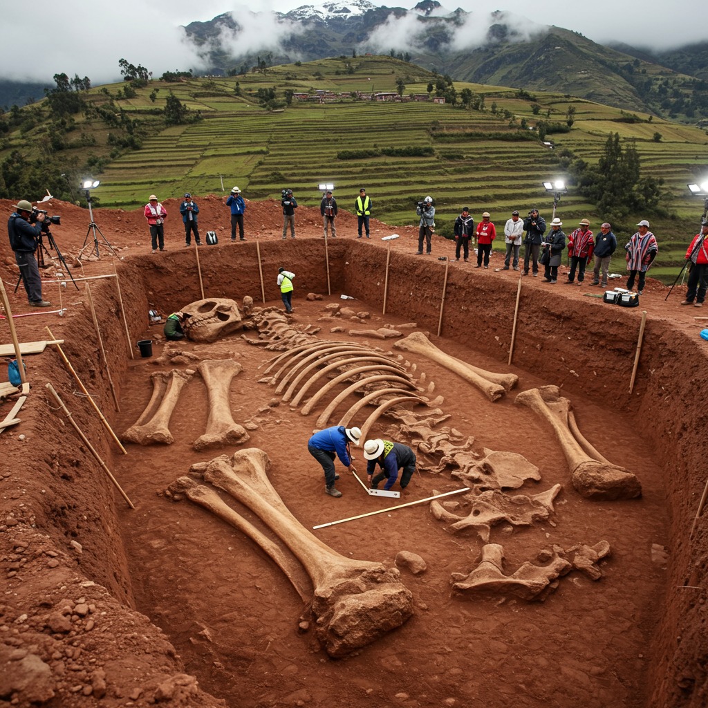 No - **Colossal Skeleton Unearthed in Peruvian Highlands Stuns the ...