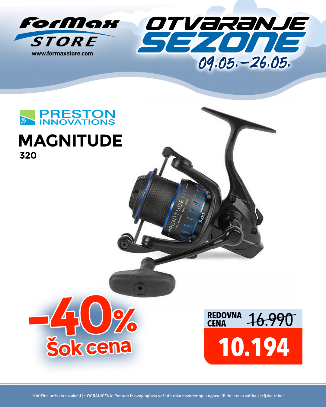 Formax - 🎣 PRESTON MAGNITUDE 320 – 40% POPUSTA Feeder mašinica koja ...