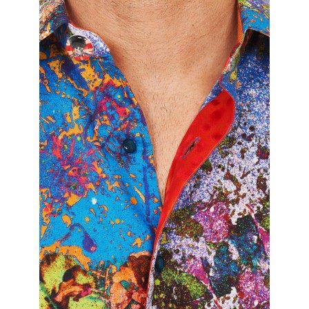Chemise Robert Graham édition Limitée “Ailes Chatoyantes” – Taille L En Soie Brodée – Neuf Avec étiquettes